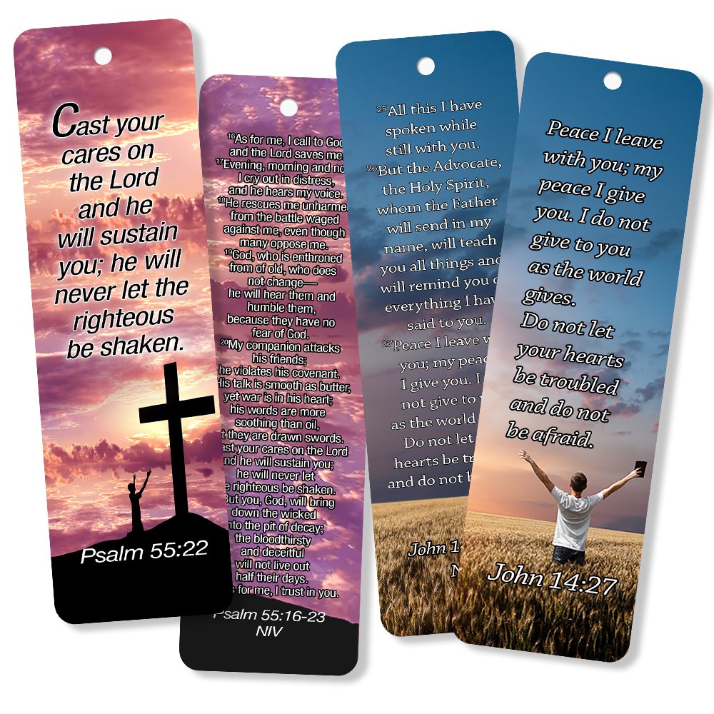 Inspirational Christian Bookmarks with Bible Verses - 6 Unique Designs (Pack of 60) - Scripture Prayer Cards for Bible Study, Gift & War Room Décor - Perfect for Church Groups, Bible Study & Personal Devotion