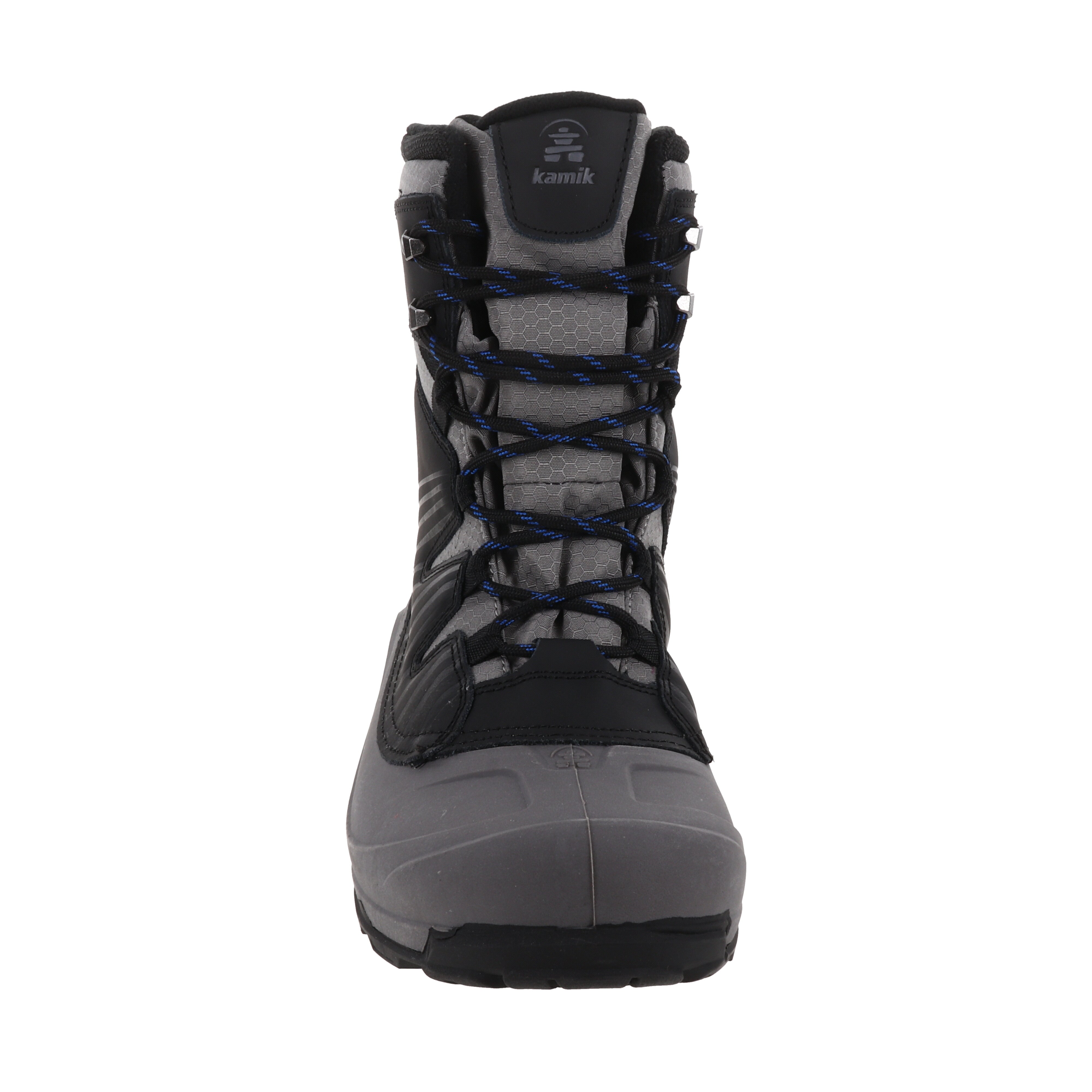 Kamik Iceland Black & Grey Men's Winter Boots - Waterproof Snow Boots for Hiking, Walking & Outdoor Activities in Cold Weather