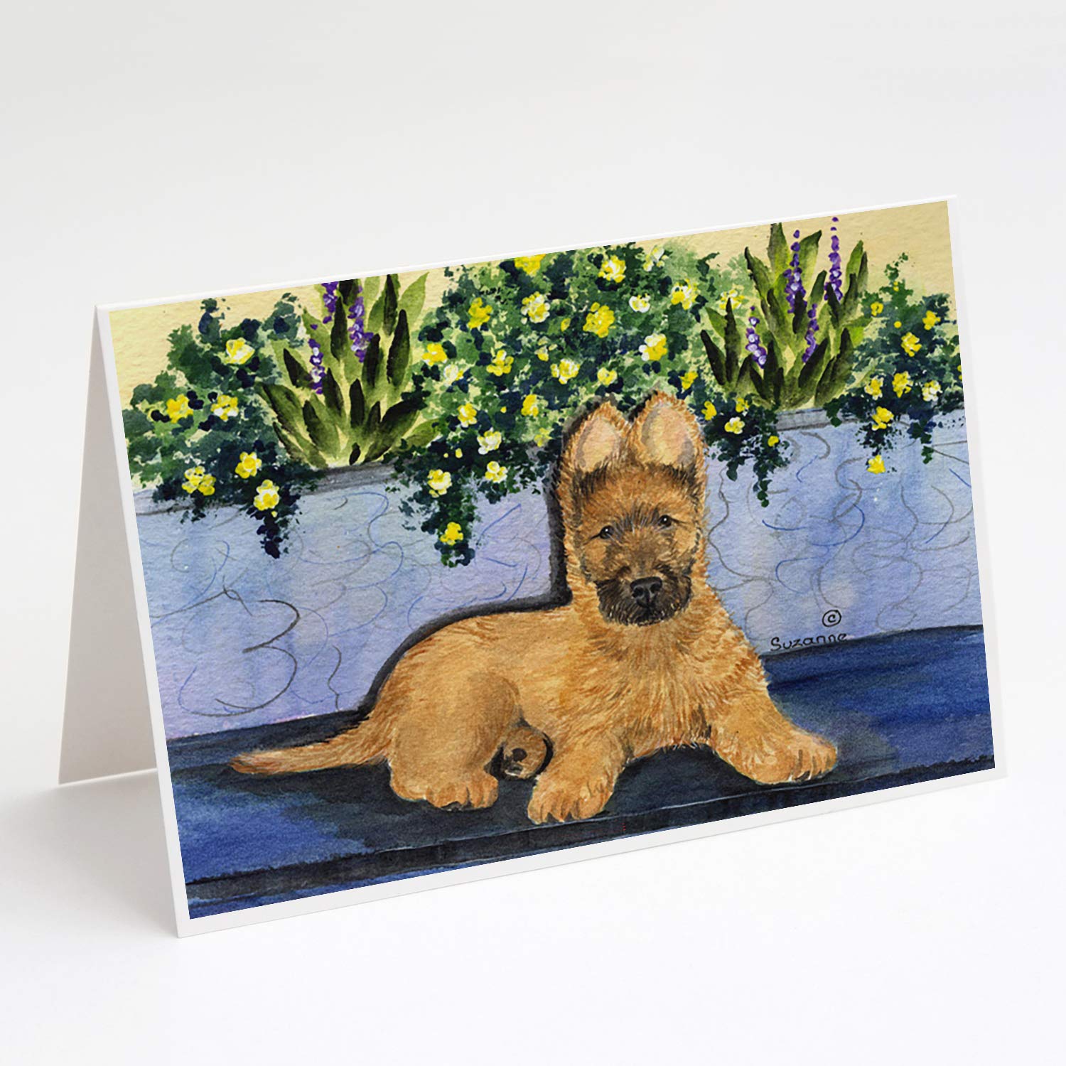 Briard Greeting Cards & Envelopes Set - Pack of 8 Blank A7 (5x7) Note Cards for All Occasions | Perfect for Birthdays, Thank You Notes & Special Messages | Caroline's Treasures SS8180GCA7P