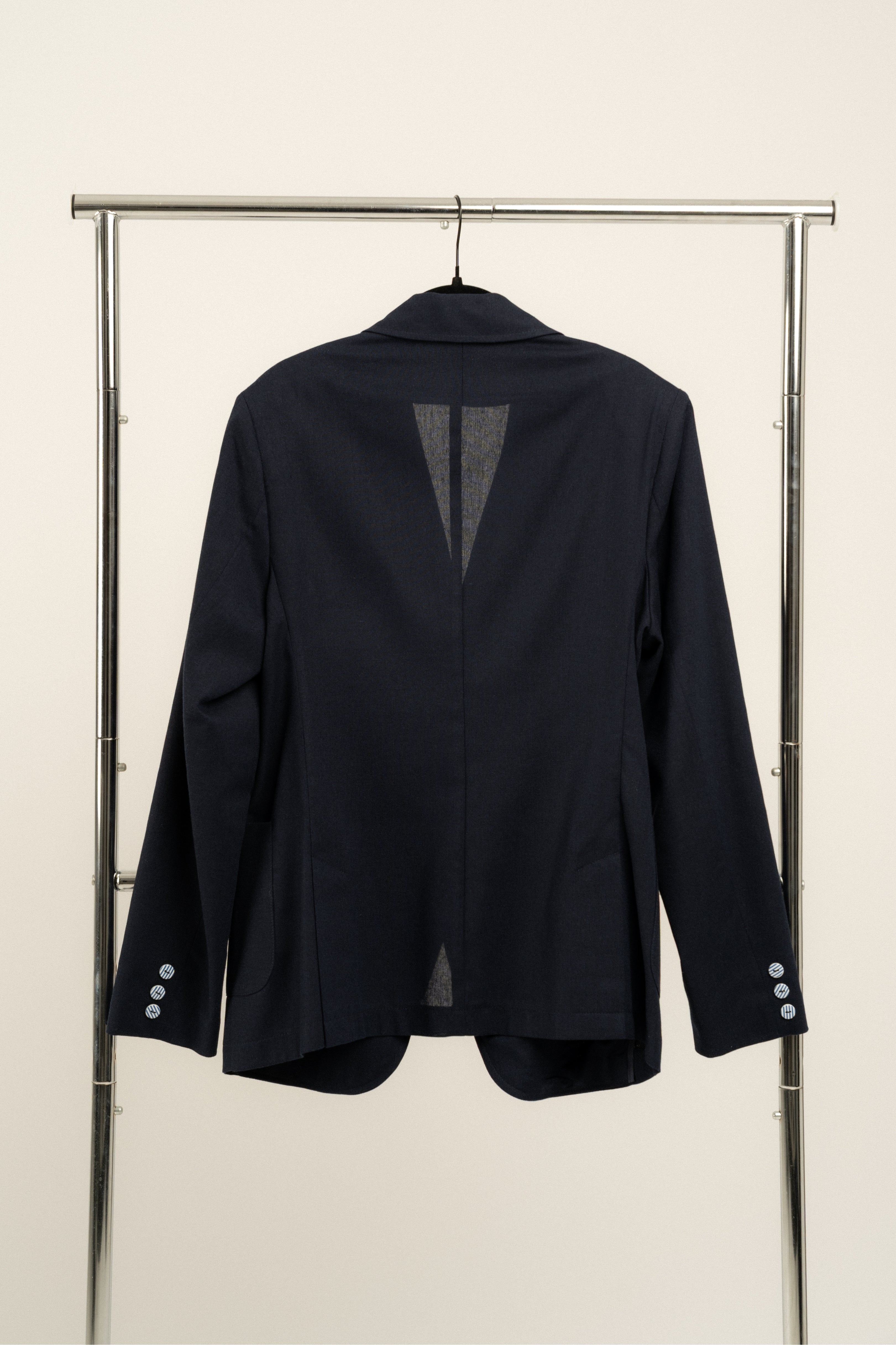 Premium Newport Navy Linen Blazer for Men - Breathable Summer Business Casual Jacket - Perfect for Weddings, Office & Outdoor Events
