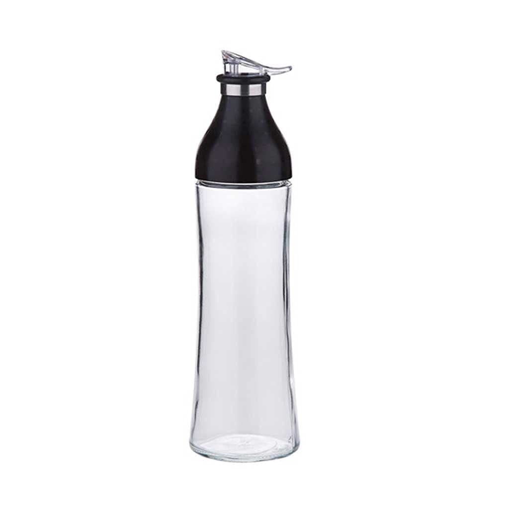 Premium Stainless Steel & Glass Oil Dispenser Bottle - Kitchen Tool for Olive Oil, Vinegar, Sauce & Gravy - Perfect for Cooking, Salad Dressing & Table Serving
