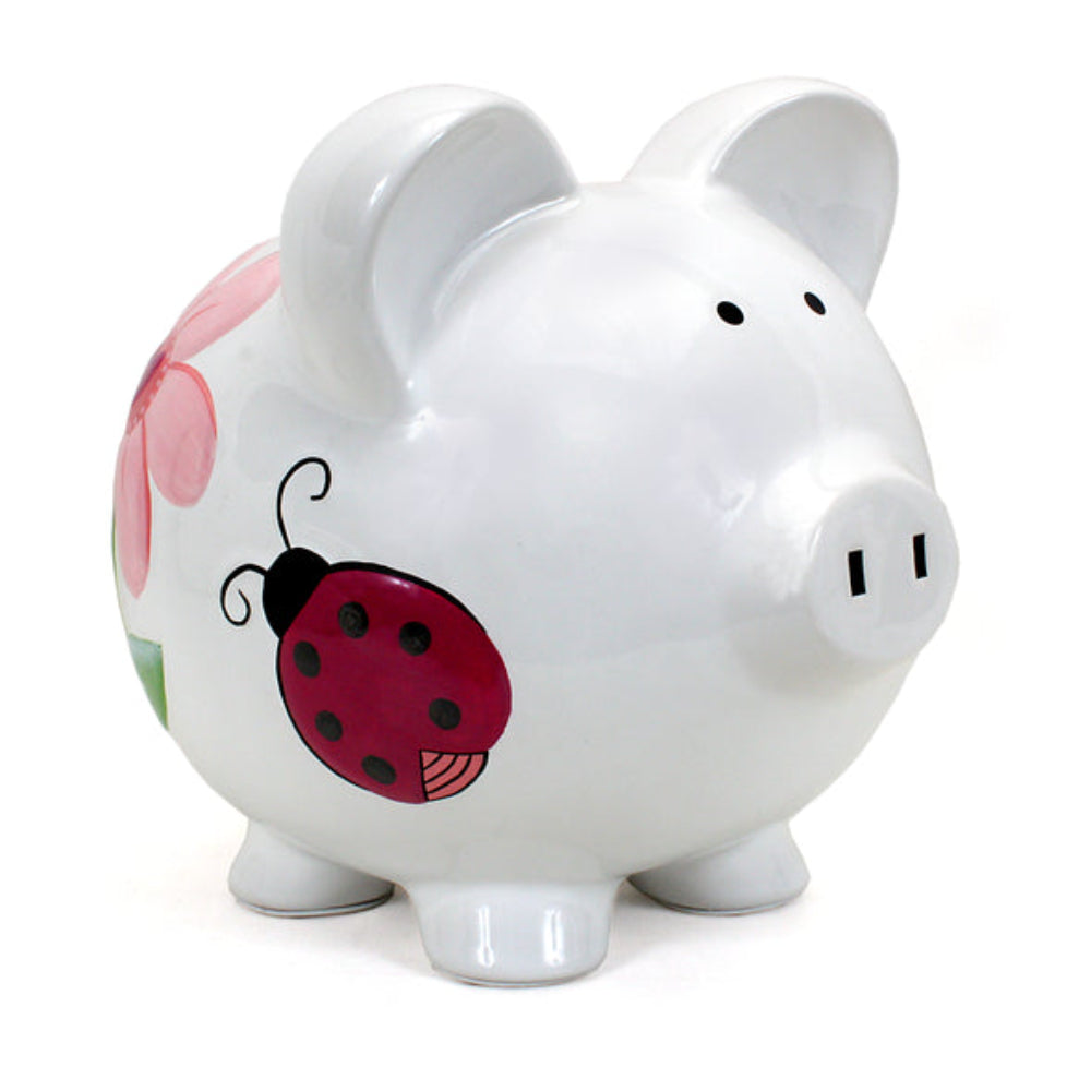 Adorable Ceramic Ladybug Piggy Bank for Kids - Perfect Gift for Saving Money & Teaching Financial Responsibility | Ideal for Birthdays, Holidays & Classroom Rewards