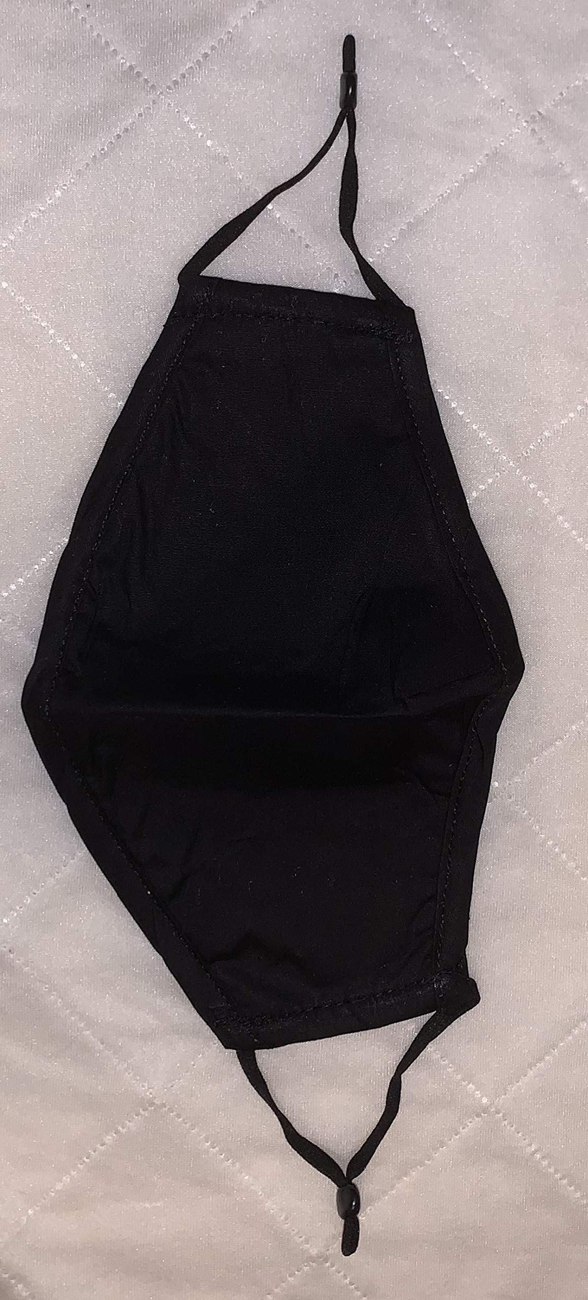 Gear Face Mask - Quilted Cotton Reusable Washable Adjustable Ear Loop - Breathable Warm Cotton Face Cover for Men & Women (Black) - Perfect for Outdoor Activities, Travel, and Daily Protection