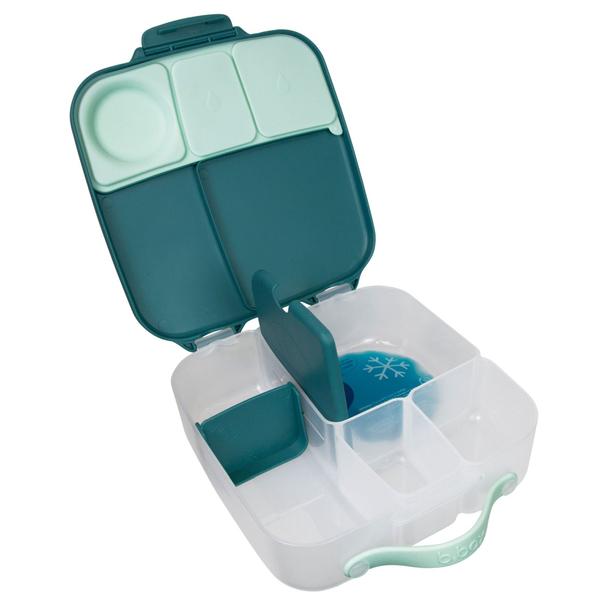 b.box Kids Insulated Lunch Box - Leak Proof & Eco-Friendly Food Container for School, Work & Travel | Emerald Forest Design | BPA Free & Easy to Clean | Perfect for Preschool, Picnics & Daily Use