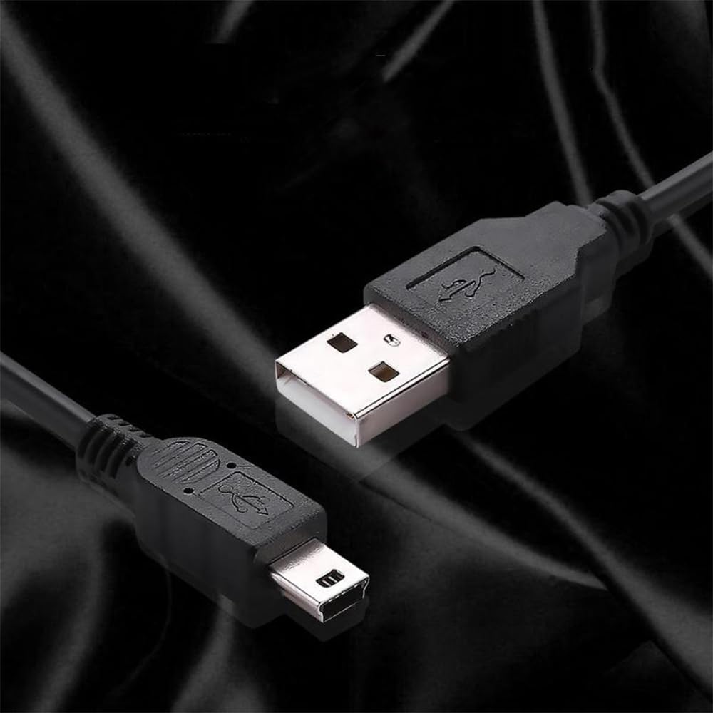PS3 Controller Charger Cable - Mini USB Sync & Charge Cord for PS3, PS3 Slim & PS Move Controllers - Perfect for Gaming Sessions & Controller Charging