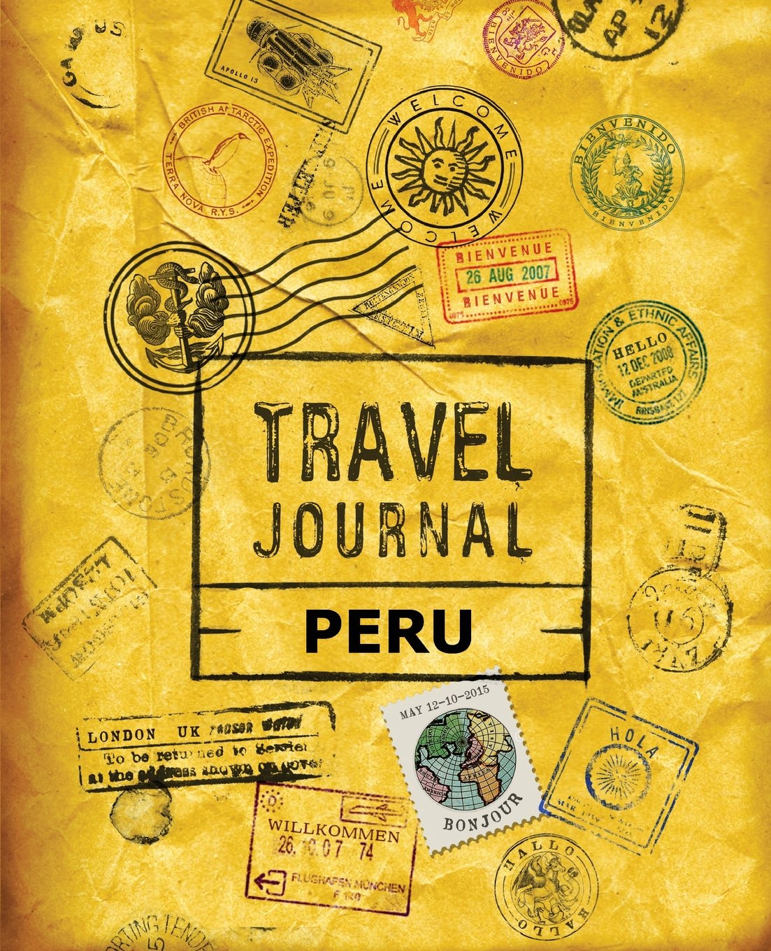 Peru Travel Journal - Leather Bound Notebook for Adventure & Vacation Memories - Perfect for Backpacking, Hiking & Exploring Machu Picchu