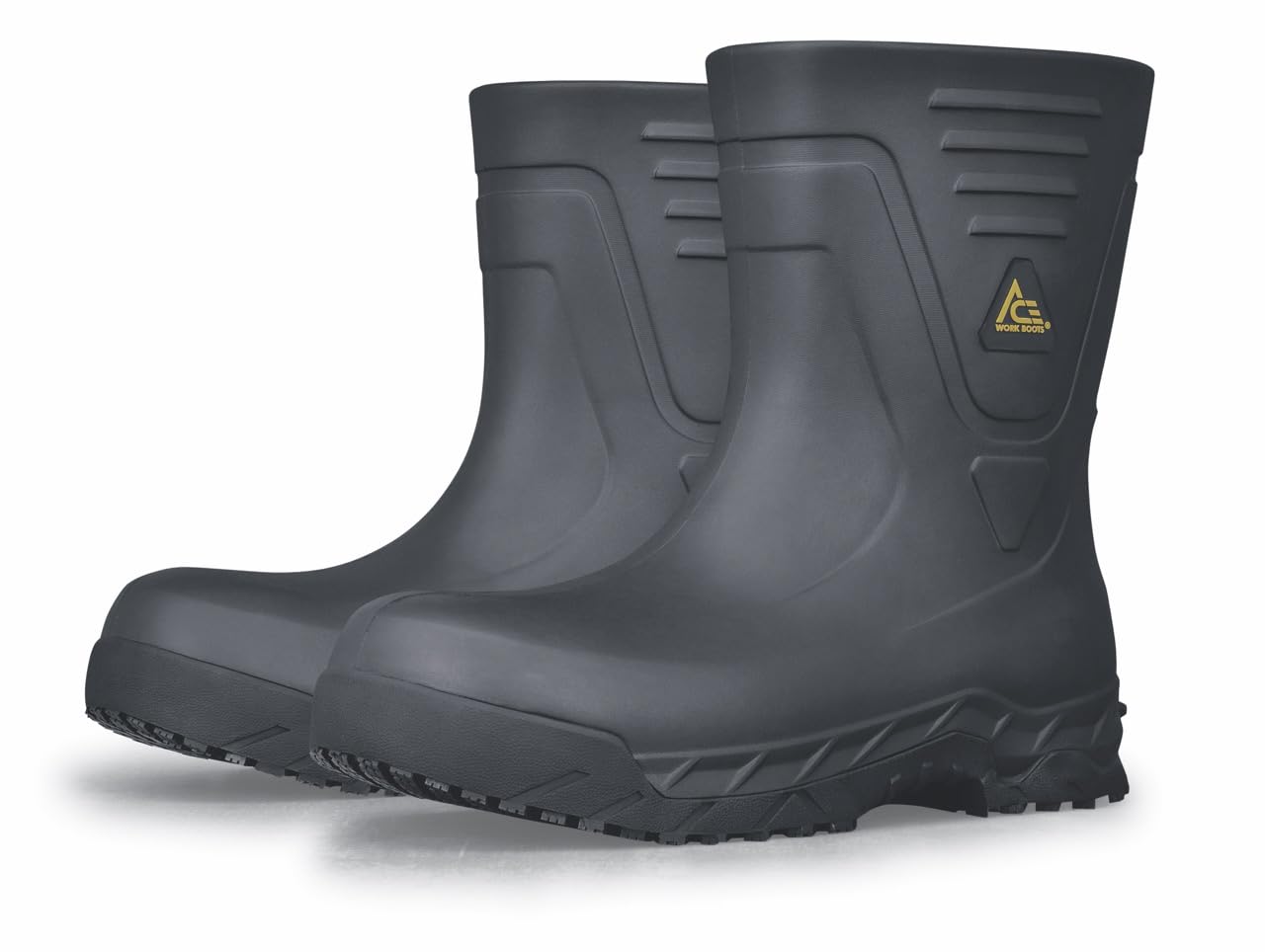 Slip Resistant Waterproof Work Boots for Men & Women - Shoes for Crews Bullfrog II Soft Toe Safety Boots | Non-Slip Work Shoes for Restaurant, Construction & Industrial Use
