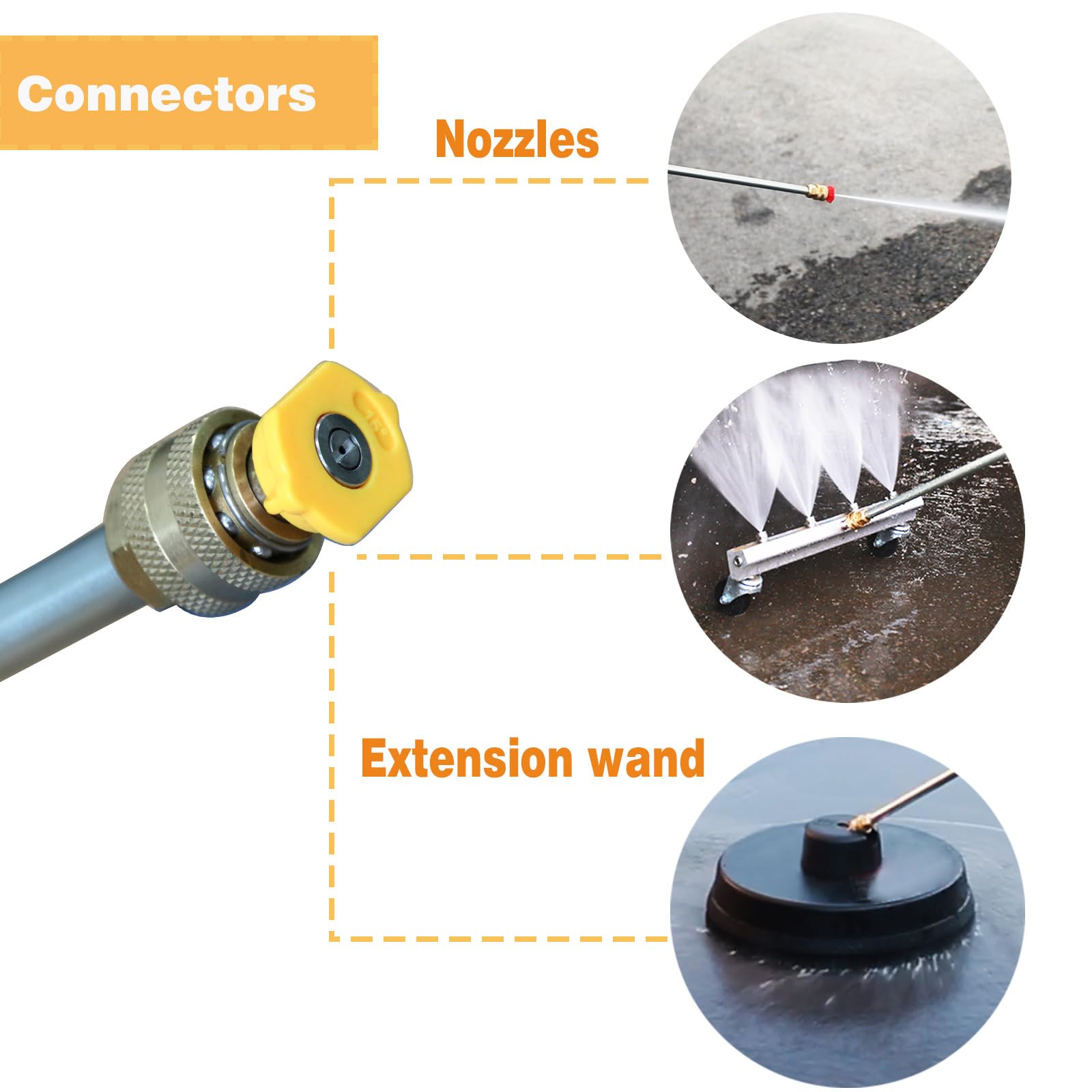 15.75 Inch Pressure Washer Extension Wand with 1/4
