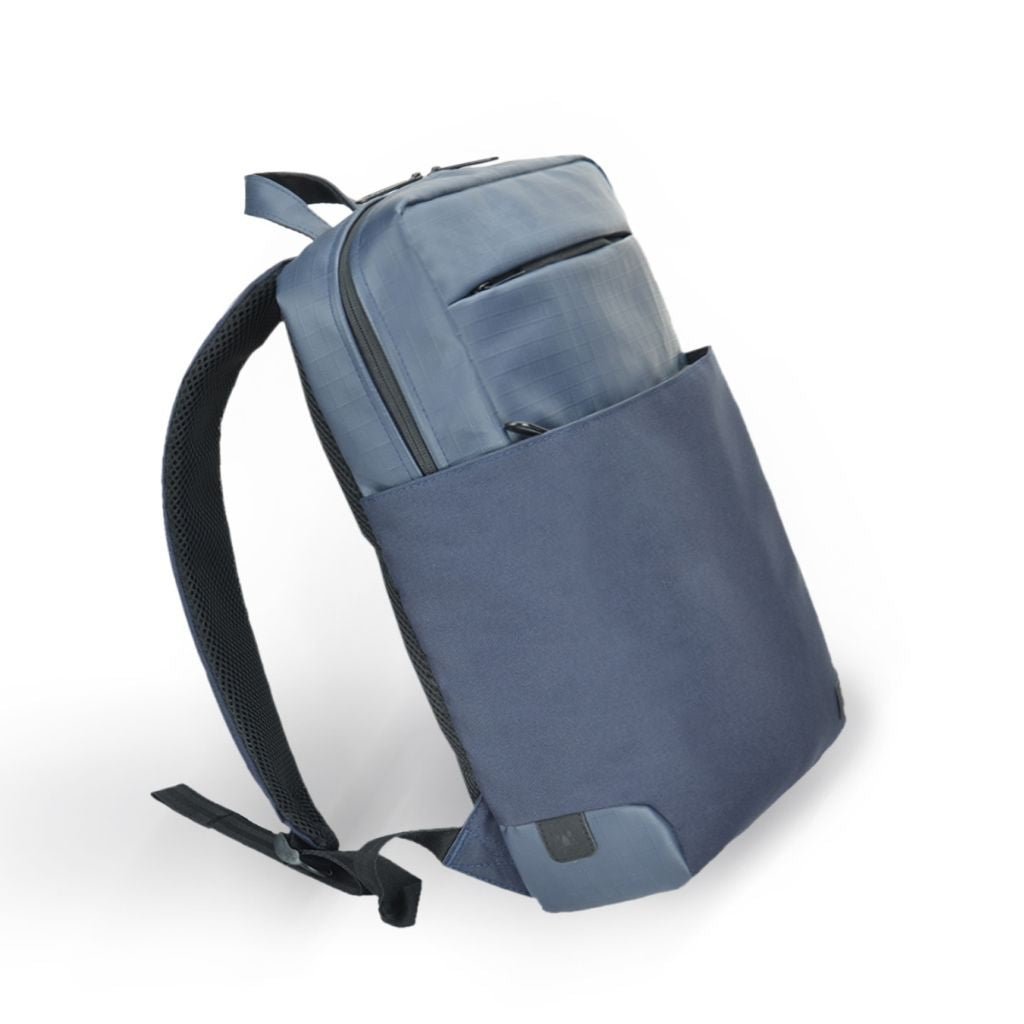 Evol Byron 15.6 Inch Laptop Business Backpack for Men & Women - Water-Resistant Navy Blue Computer Bag - Perfect for Office, Travel, and School Commute