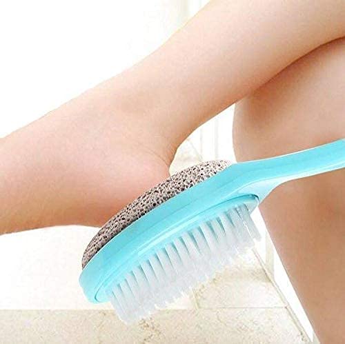 MS MART 4-in-1 Multi-Use Pedicure & Manicure Paddle Brush Kit - Foot & Hand Care Tool for Cleansing, Exfoliating, Filing & Buffing - Perfect for At-Home Nail & Toe Cleaning (Great for Spa Days & Travel)