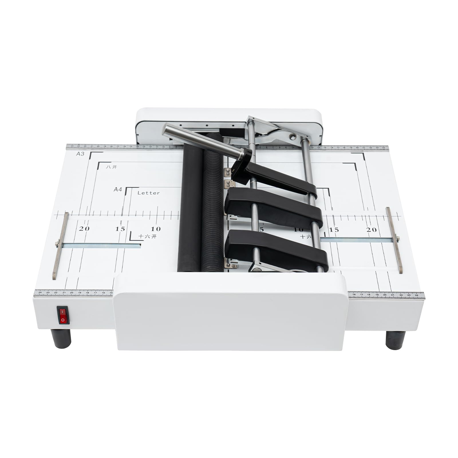 A3 Booklet Maker & Stapler Machine - 2 in 1 Automatic Paper Folding & Binding Machine for 11.7