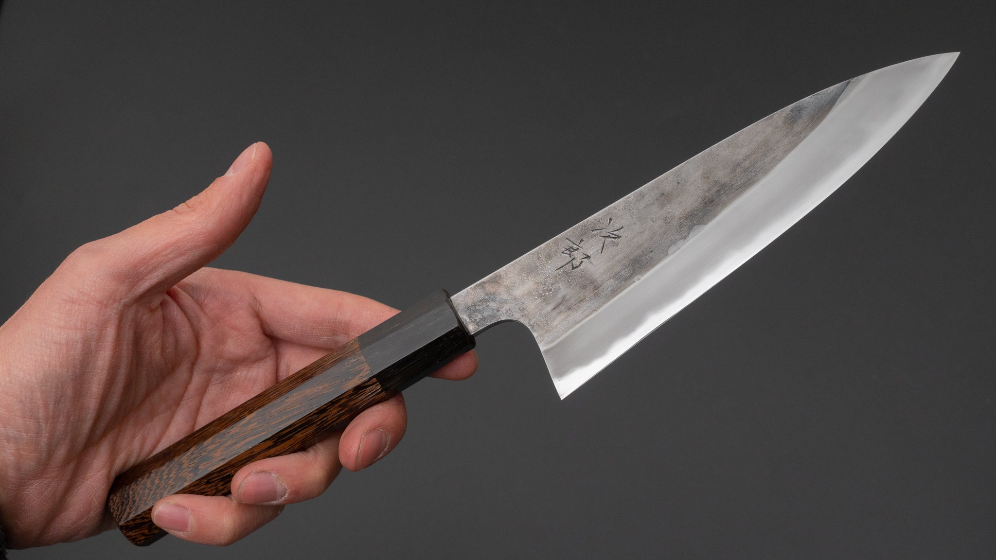 Premium Jiro Tsuchime Petty Knife 150mm - Japanese High Carbon Steel Blade with Taihei Tagayasan Handle (#552) - Perfect for Slicing, Dicing & Precision Kitchen Tasks