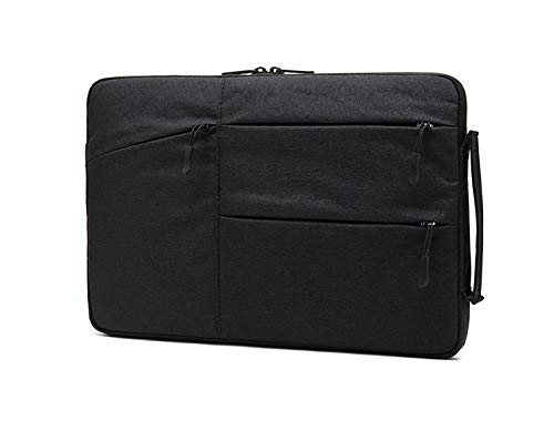 Oxford Carrying Sleeve Briefcase Bag for Google Pixel Slate 12.3 / iPad Pro 12.9 / Samsung Galaxy Book2 12 / Microsoft Surface Pro 6 12.3 / HP Elite x2 13 - Premium Laptop Sleeve for Business, Travel & School (Black)