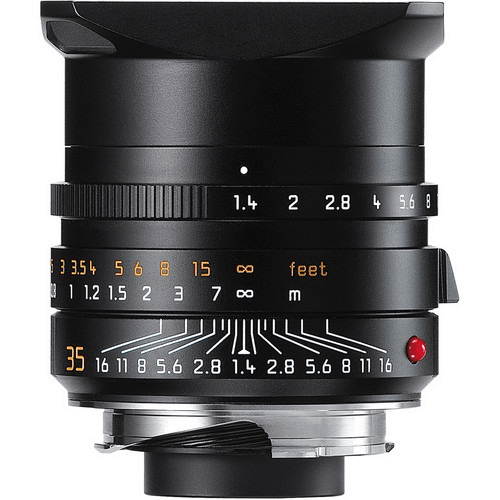 Leica Summilux M 35mm f/1.4 ASPH Lens for Leica M Cameras - Black | Professional Fast Prime Lens for Street & Portrait Photography | Perfect for Low Light & Travel Photography