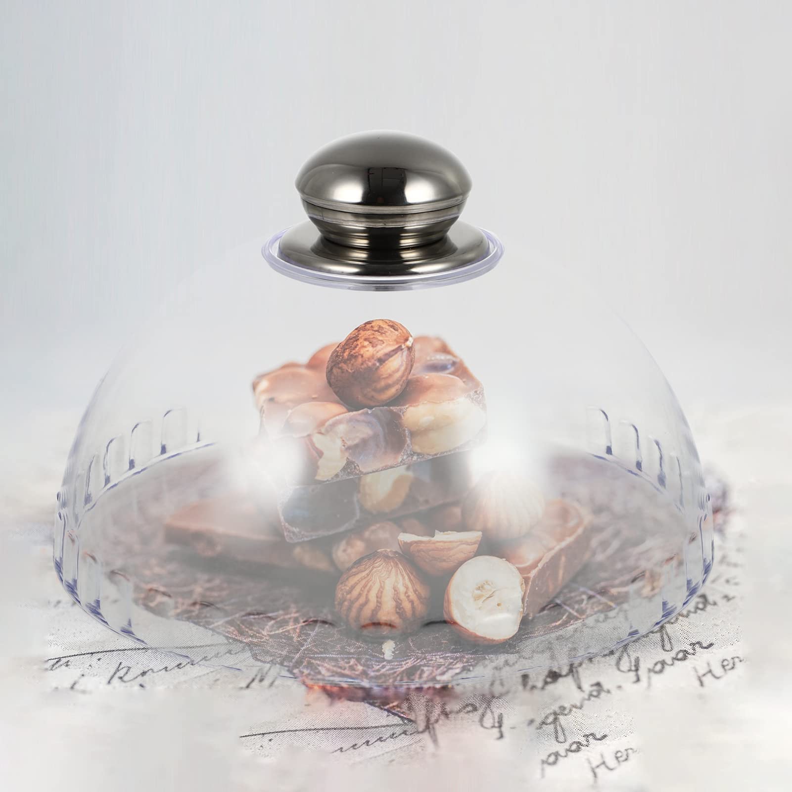LIFKOME Clear Acrylic Cake Dome - 12 Inch Round Plastic Cake Stand with Cloche Cover for Dessert Display, Pastry Showcase, and Wedding/Birthday Party Table Decor