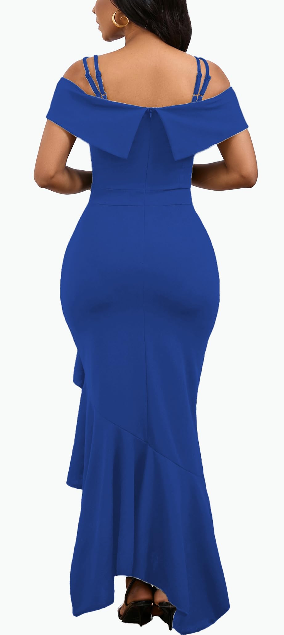 2025 Women's Sexy Bodycon Formal Dress - Sleeveless Split Wedding Guest & Bridesmaid Dress for Evening Party, Cocktail Reception, Prom Night