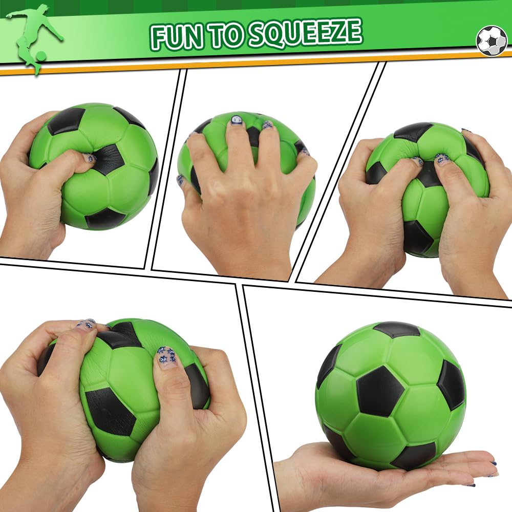 5 Inch Soft Foam Mini Soccer Balls - Slow Rising Indoor Training Balls for Kids & Adults | Perfect for Mini Soccer Hoops, Pool Games, Beach Fun & Stress Relief - No Pump Needed - Great Sports Gift for All Ages
