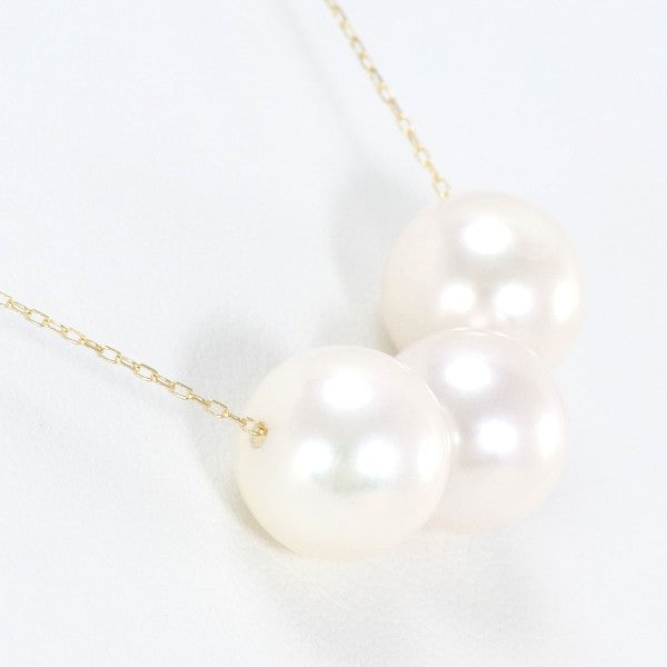 18K Yellow Gold Pearl Necklace for Women - Elegant Bridal Jewelry, Wedding Gift & Anniversary Present - Perfect for Formal Events, Date Nights and Special Occasions