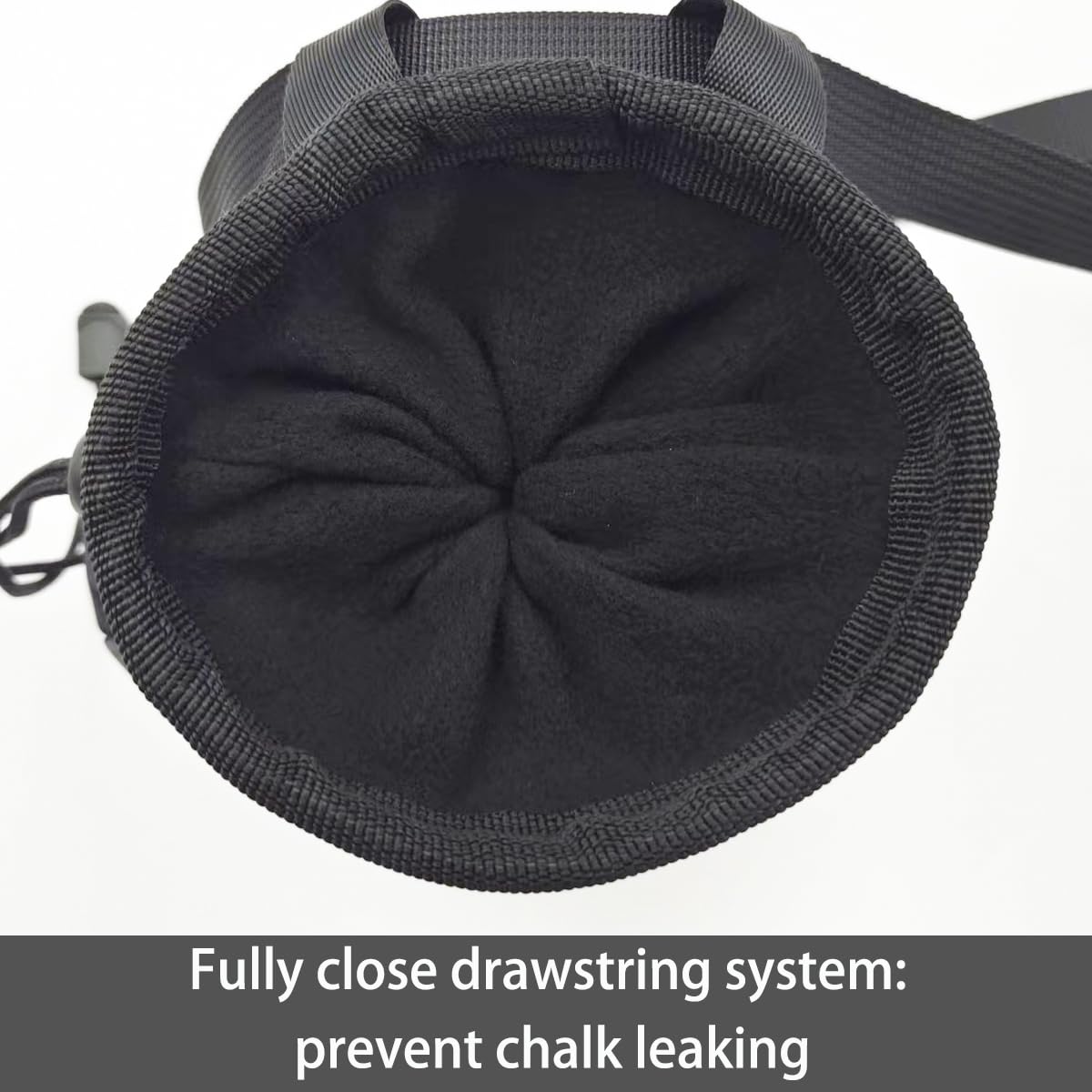 FX Chalk Bag for Climbing, Gymnastics & Weightlifting - Chalk Pouch with Back Zipper Pocket & Adjustable Waist Belt - Perfect for Rock Climbing, Gym Workouts & Cross Training