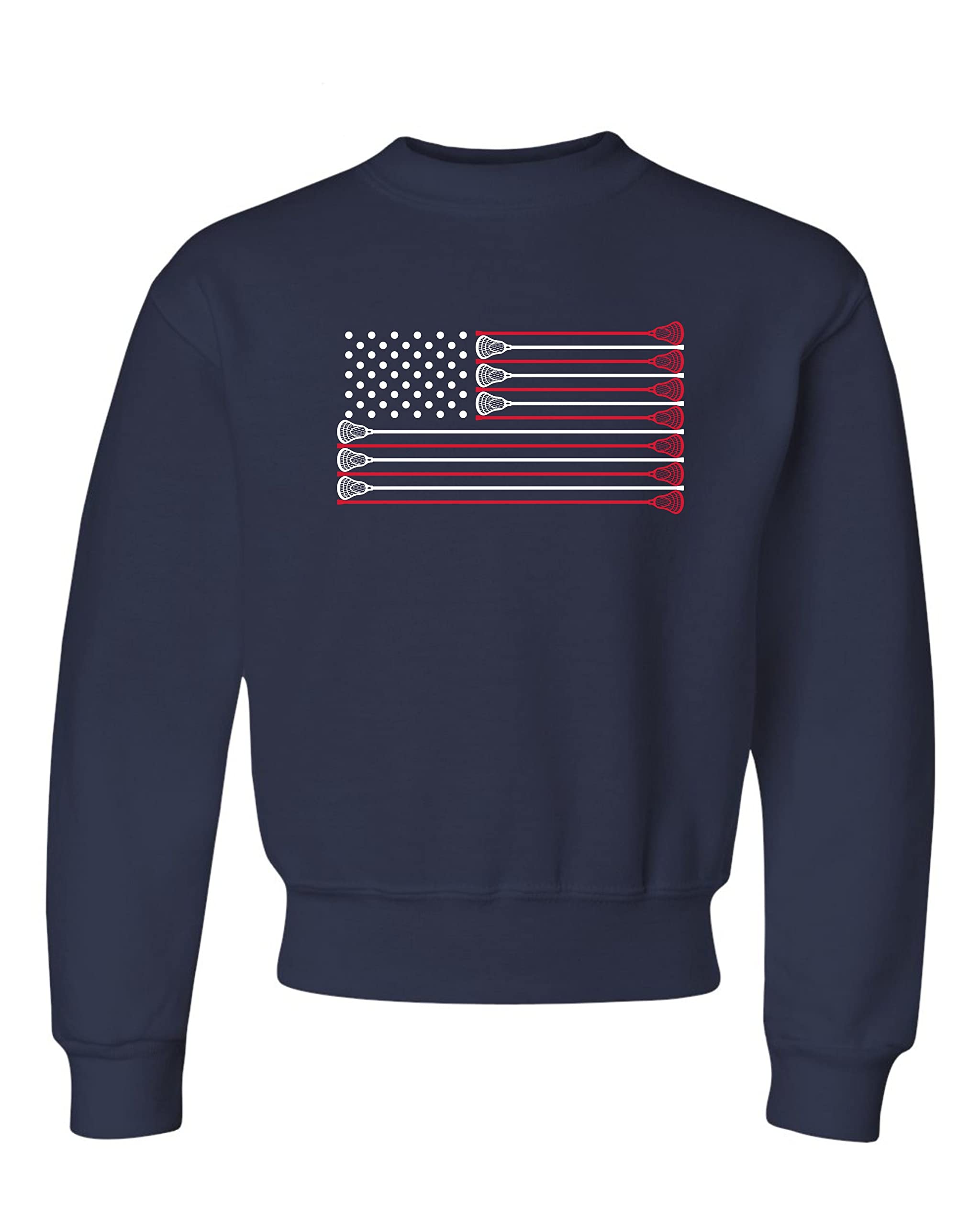 USA Flag Lacrosse Sweatshirt for Men & Youth - Game Day & Training