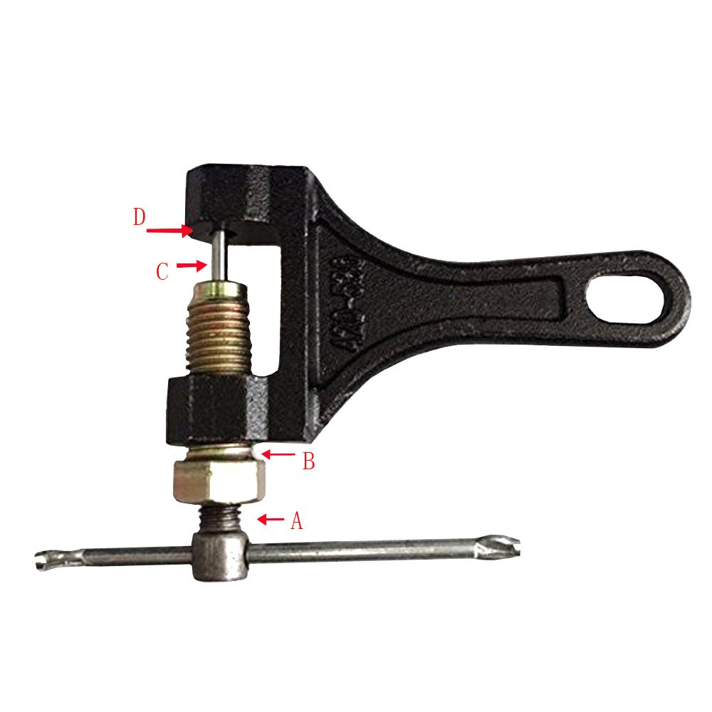 Universal 415-530 Chain Breaker Splitter Cutter Link Remover Tool - Professional Bike & Motorcycle Chain Repair Kit for Maintenance & DIY Projects