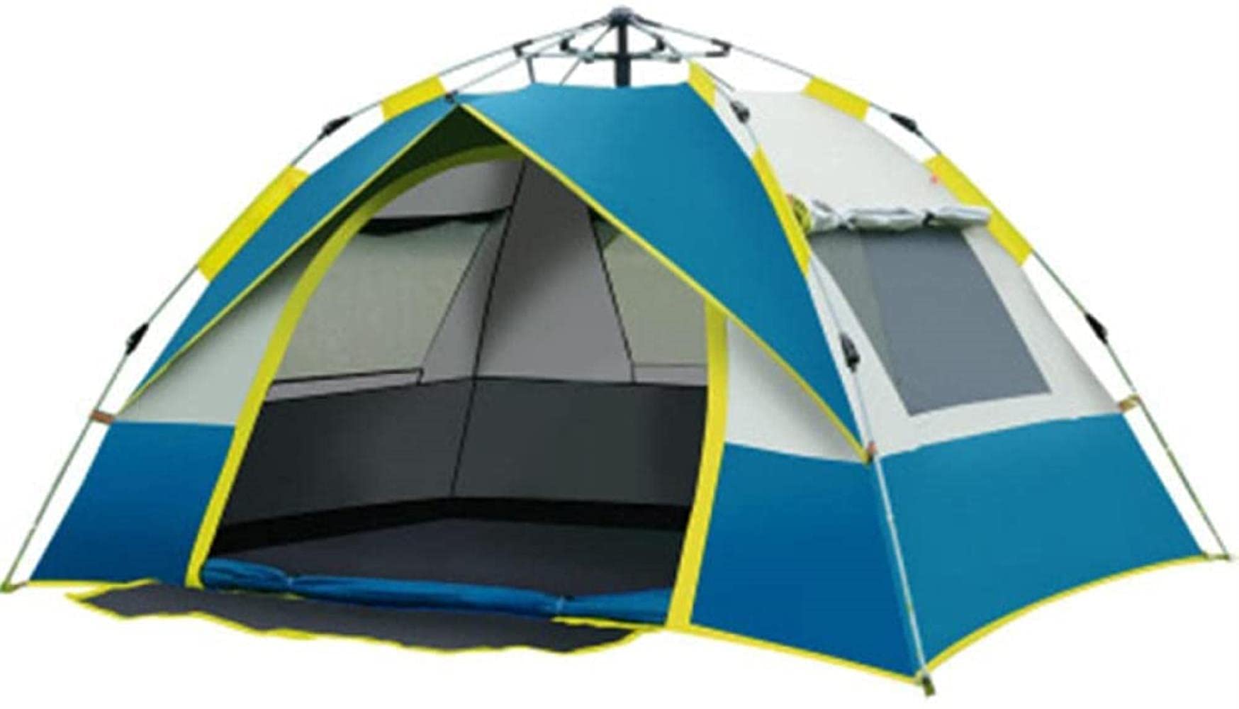 Instant Pop Up Family Camping Tent - Automatic Quick Setup, Double Layer Waterproof, Portable Folding Design (110