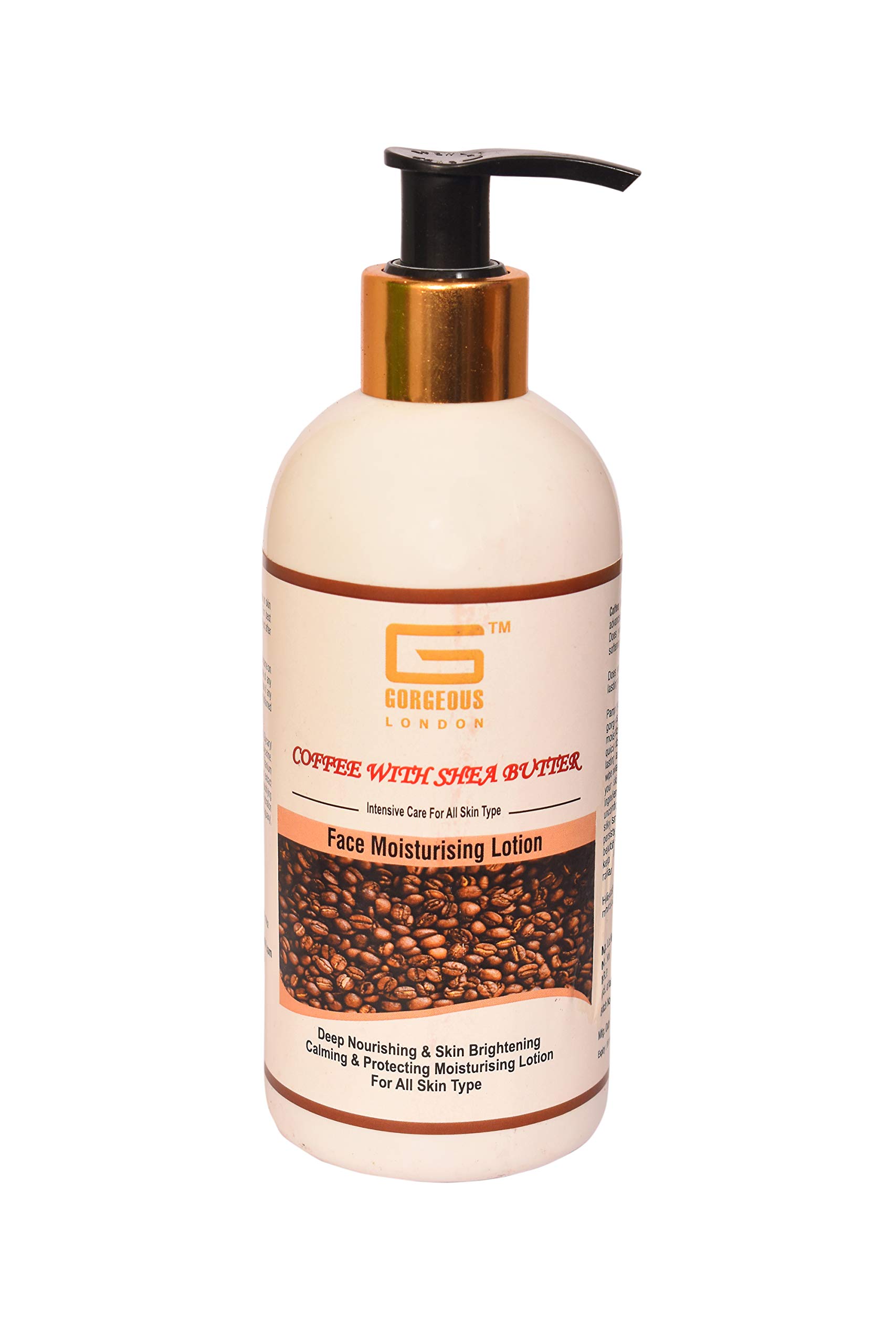 London Peach Milk & Coffee Shea Butter Face Moisturizing Lotion - Hydrating & Nourishing Combo Pack (2 x 300ml) for Dry & Sensitive Skin - Perfect for Daily Skincare Routine & Travel