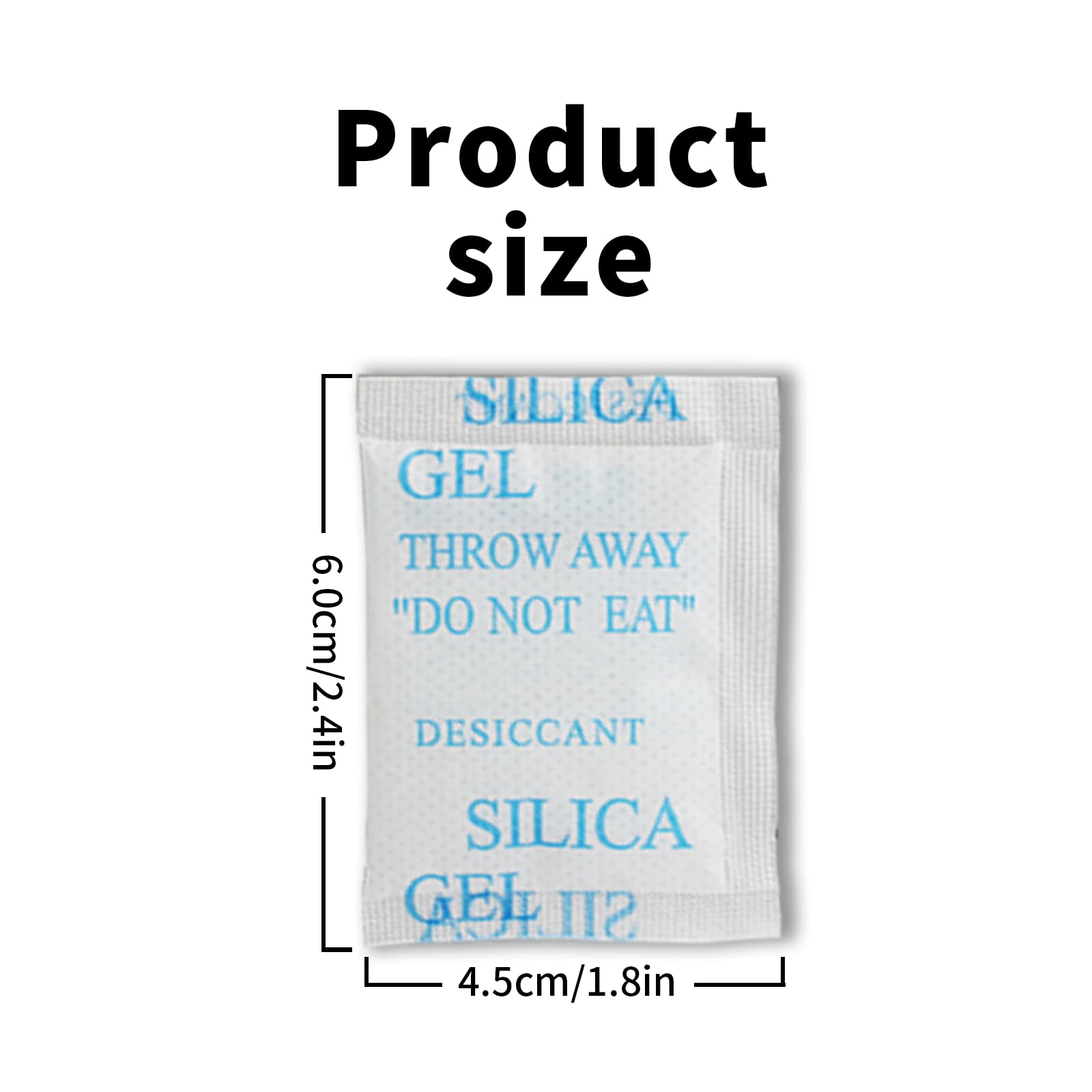 80 Pcs 5 Gram Silica Gel Packets - Moisture Absorber Desiccant Packs for Shoes, Jewelry, Closet & Food Storage | Reusable Dehumidifier Bags for Electronics, Storage Boxes & Damp Areas | Safe & Non-Toxic