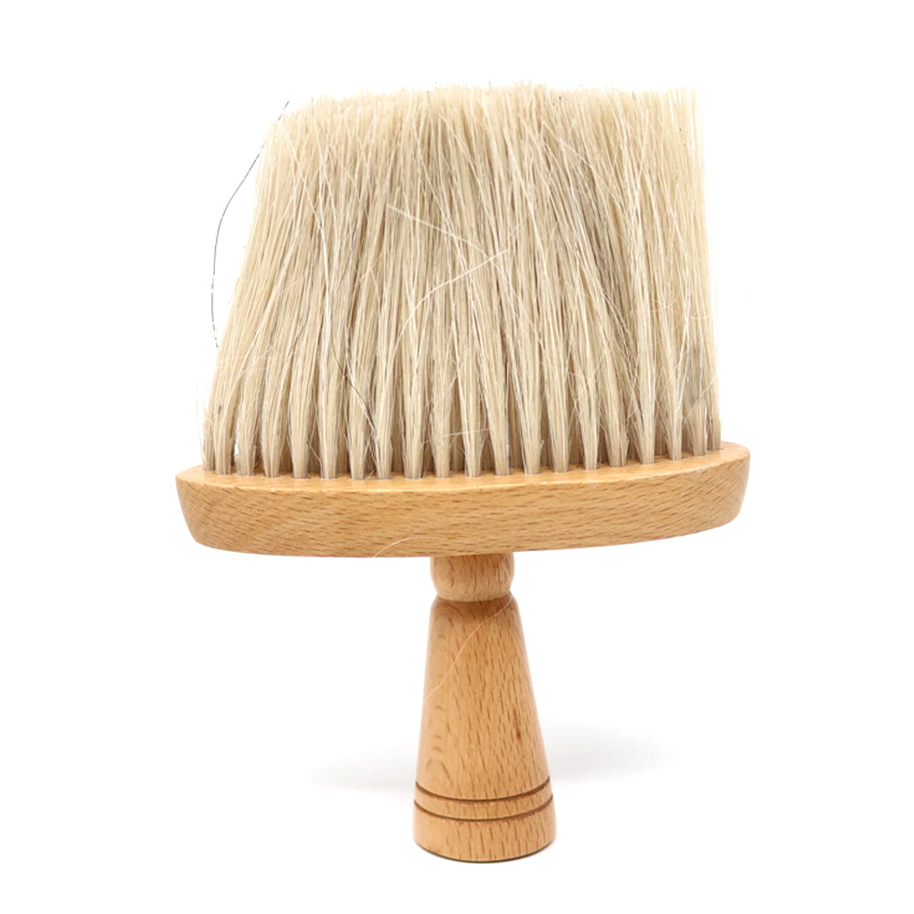Professional Scalpmaster Barber Brush Neck Duster with Natural Bristles - Premium Barbershop Accessories for Haircut & Grooming - Perfect for Salon, Home Haircuts & Beard Trimming (1 Pack)