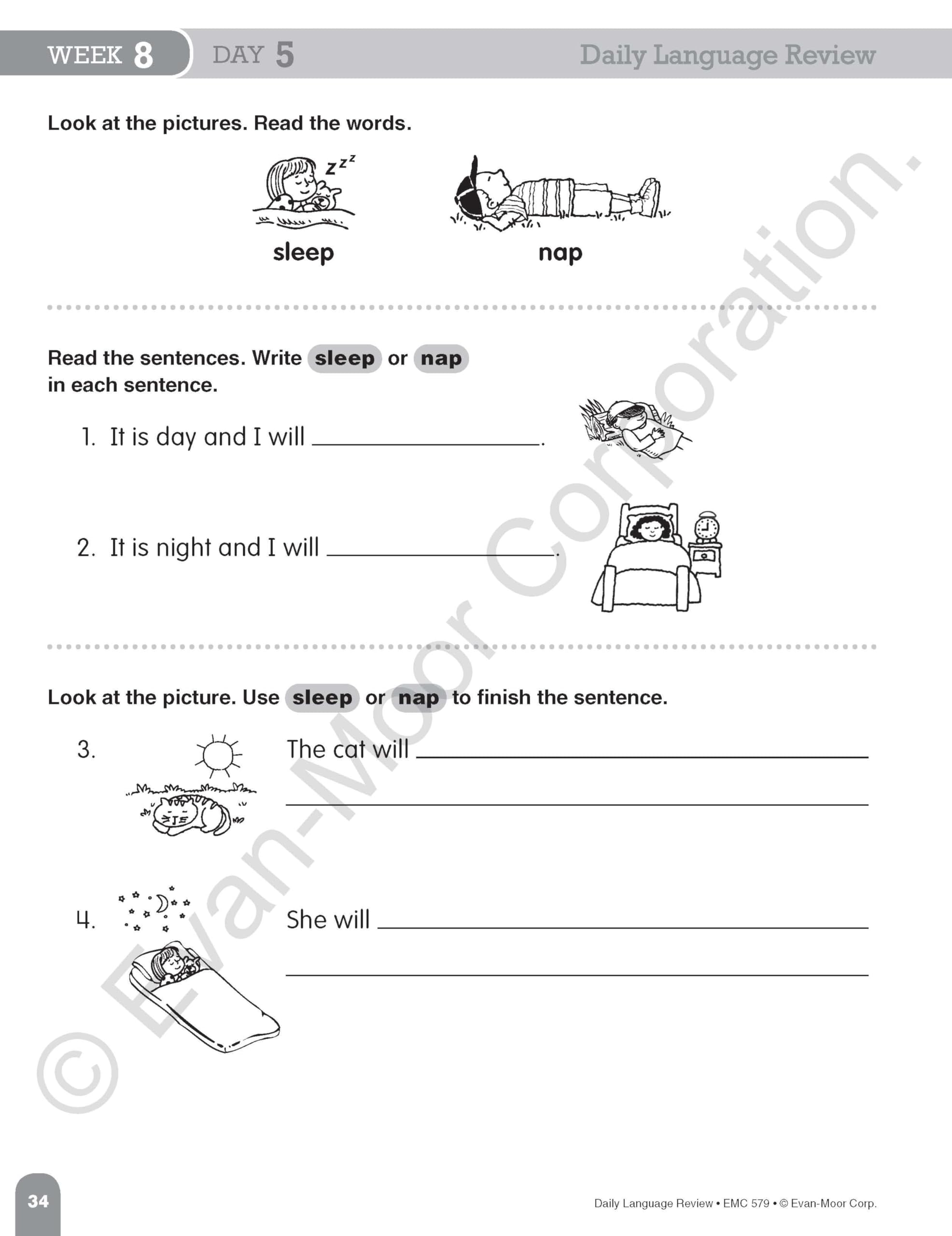 Evan-Moor Daily Language Review Grade 1 Workbook - Homeschool & Classroom Teaching Resource with Reproducible Worksheets, Grammar & Punctuation Practice | Teacher Edition for Daily Skills Assessment | Perfect for Elementary ELA Curriculum & Learning Activities