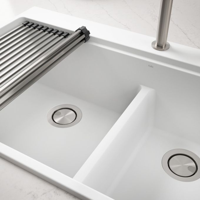 KALIA 31-Inch Drop-In Kitchen Sink - Stainless Steel (3 Colors Available) - Perfect for Modern Kitchens & Home Renovations