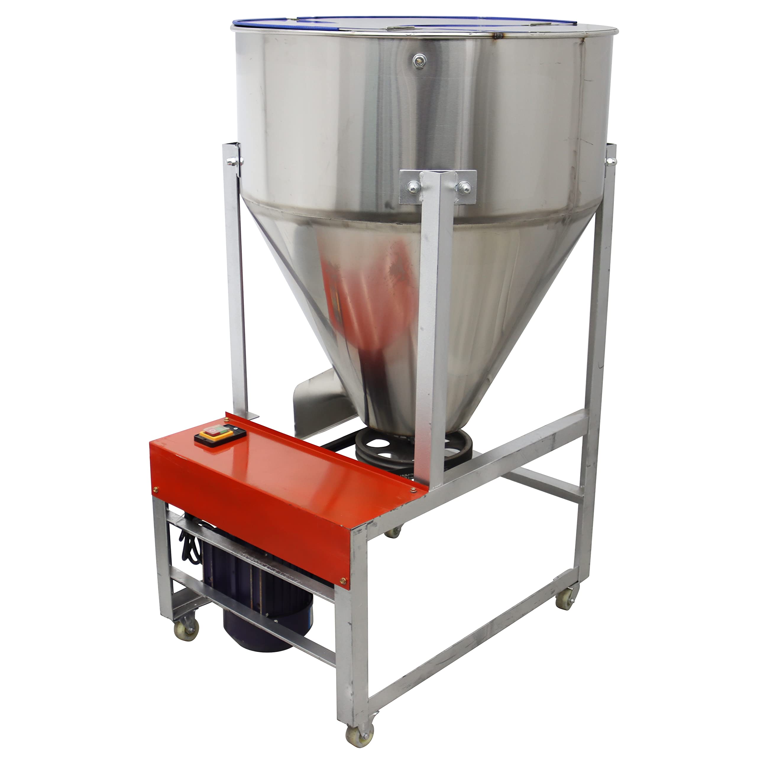 TECHTONGDA Commercial Powder Mixer Blender - 220lbs Capacity for Dry Grain, Particle & Granula Mixing - Perfect for Bakery, Spice Blending & Food Processing