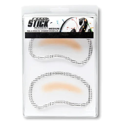 MEL Products Medium Peel & Stick Prosthetic Eyebrow Covers (Left/Right) 2.5