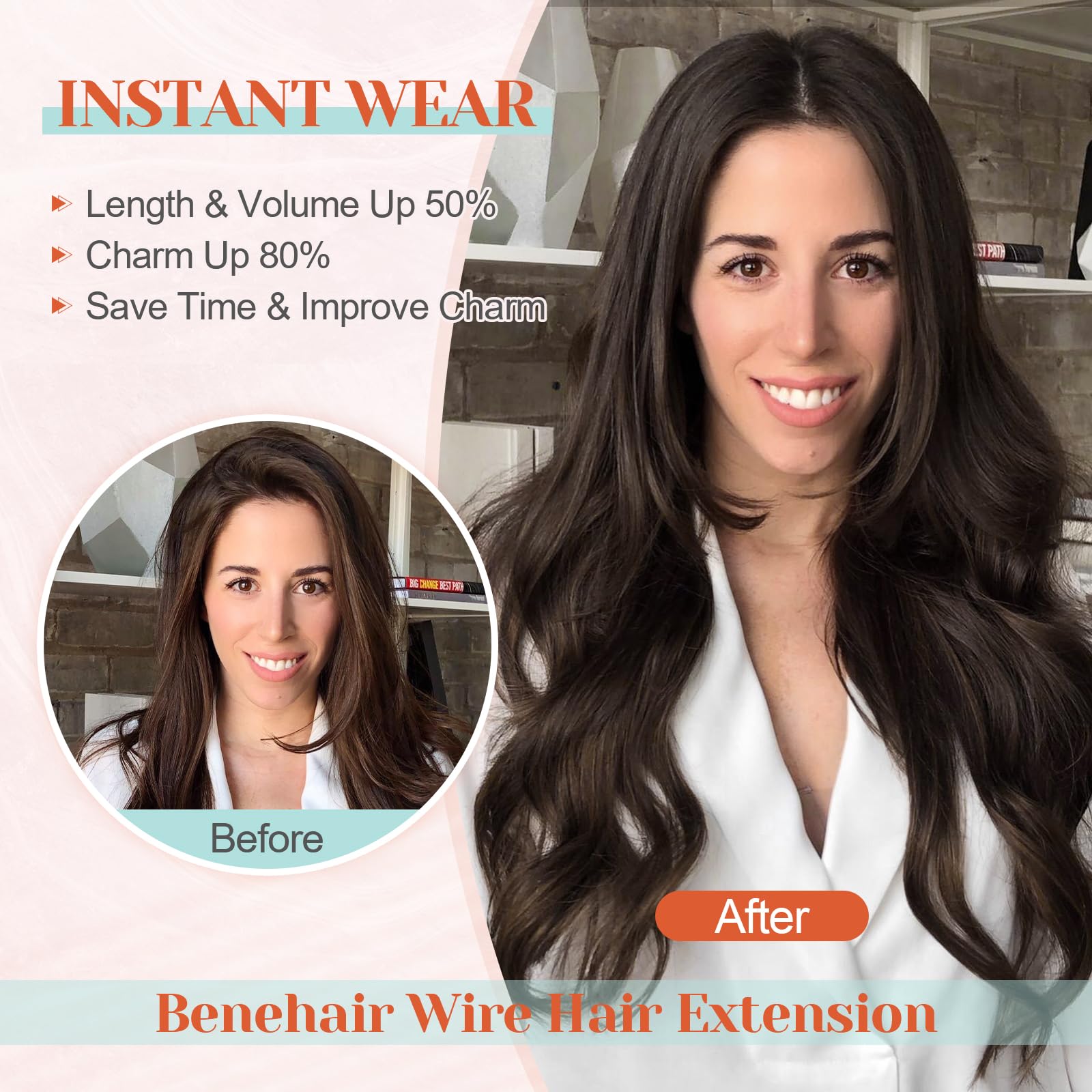 Benehair Halo Hair Extensions 18 Inch - 100% Remy Human Hair with Invisible Wire for Volume & Length - #99J Wine Red - Perfect for Weddings, Parties & Everyday Styling