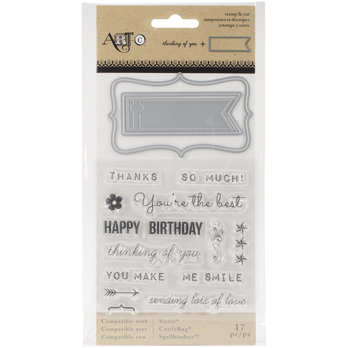 Art C Stamp & Die Set - Perfect for Scrapbooking, Card Making & DIY Craft Projects