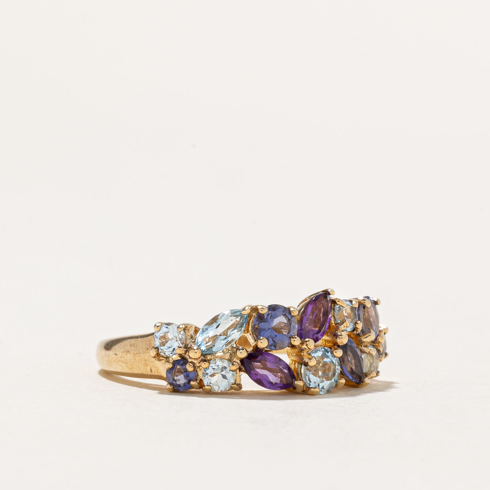 1.06ctw Multi Gemstone Ring for Women - Size 7.25 | Elegant Birthstone Jewelry Gift for Mom, Wife, Girlfriend | Perfect for Anniversary, Birthday & Special Occasions