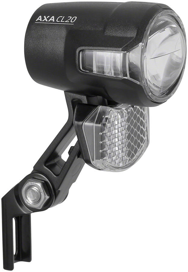 AXA Compactline 20 Waterproof & Shockproof E-Bike Headlight - Bright LED Bicycle Light for Night Riding, Commuting & Urban Cycling