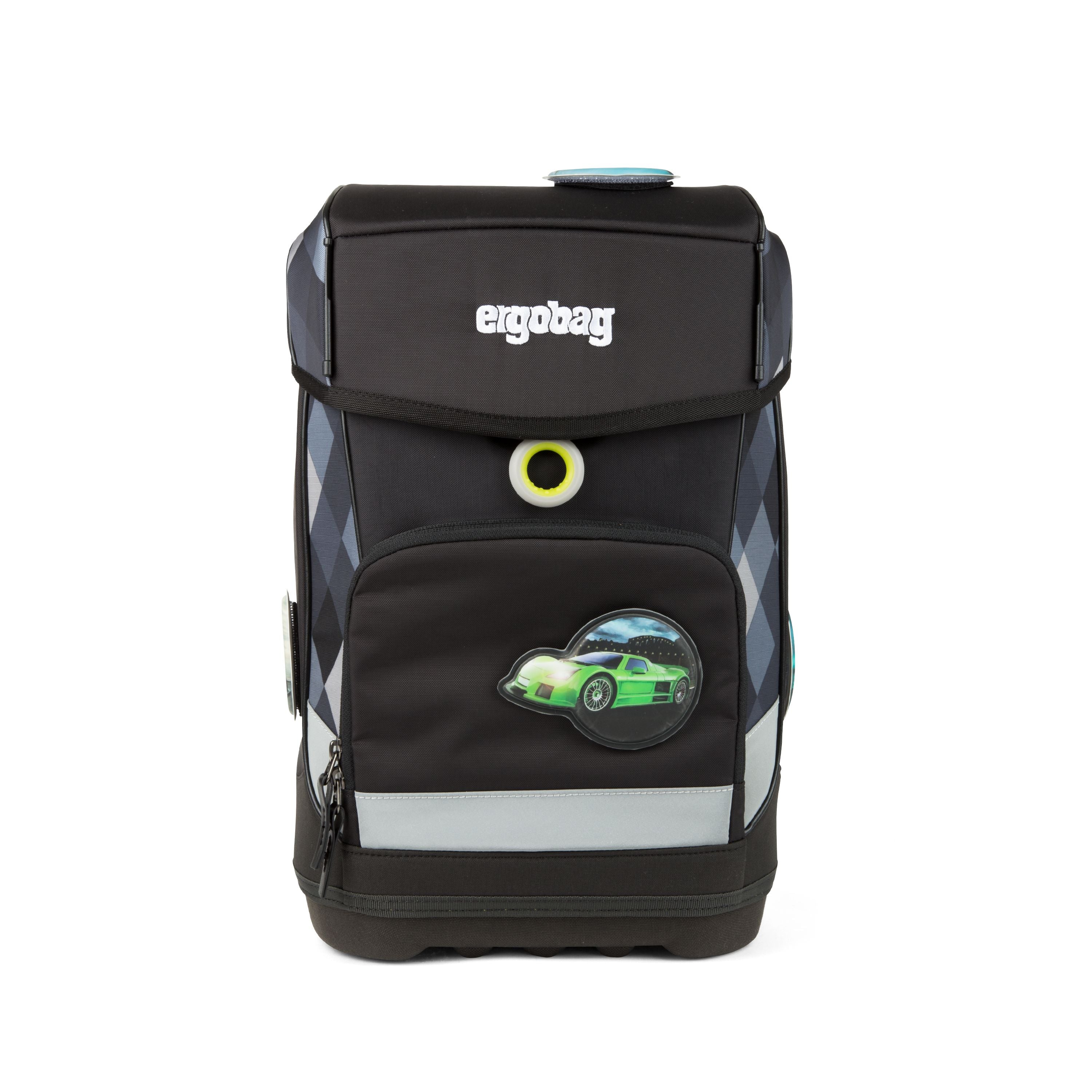 ergobag Cubo Slim RaceBear - Lightweight & Ergonomic Baby Carrier for Comfortable Hands-Free Parenting - Perfect for Hiking, Travel, and Everyday Use