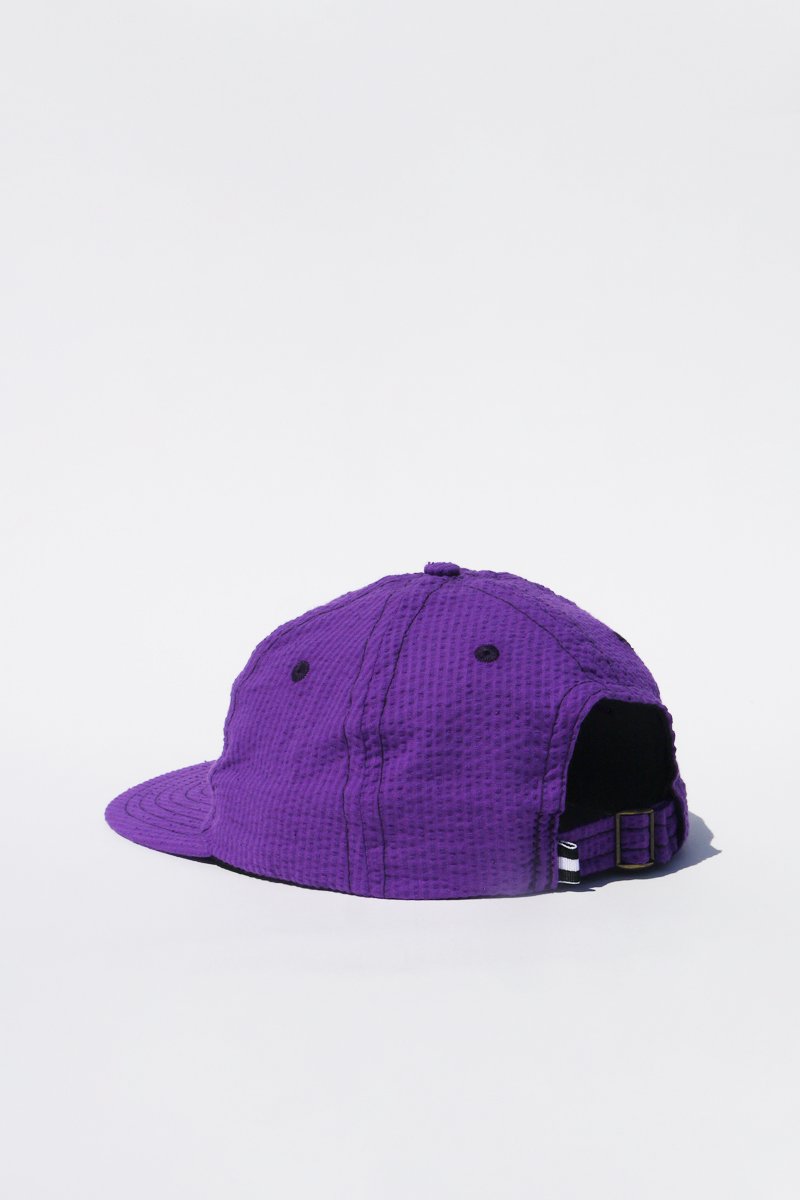 Lite Year Six Panel Seersucker Cap - Purple | Breathable Summer Hat for Men & Women | Perfect for Outdoor Activities, Beach, Golf & Casual Wear