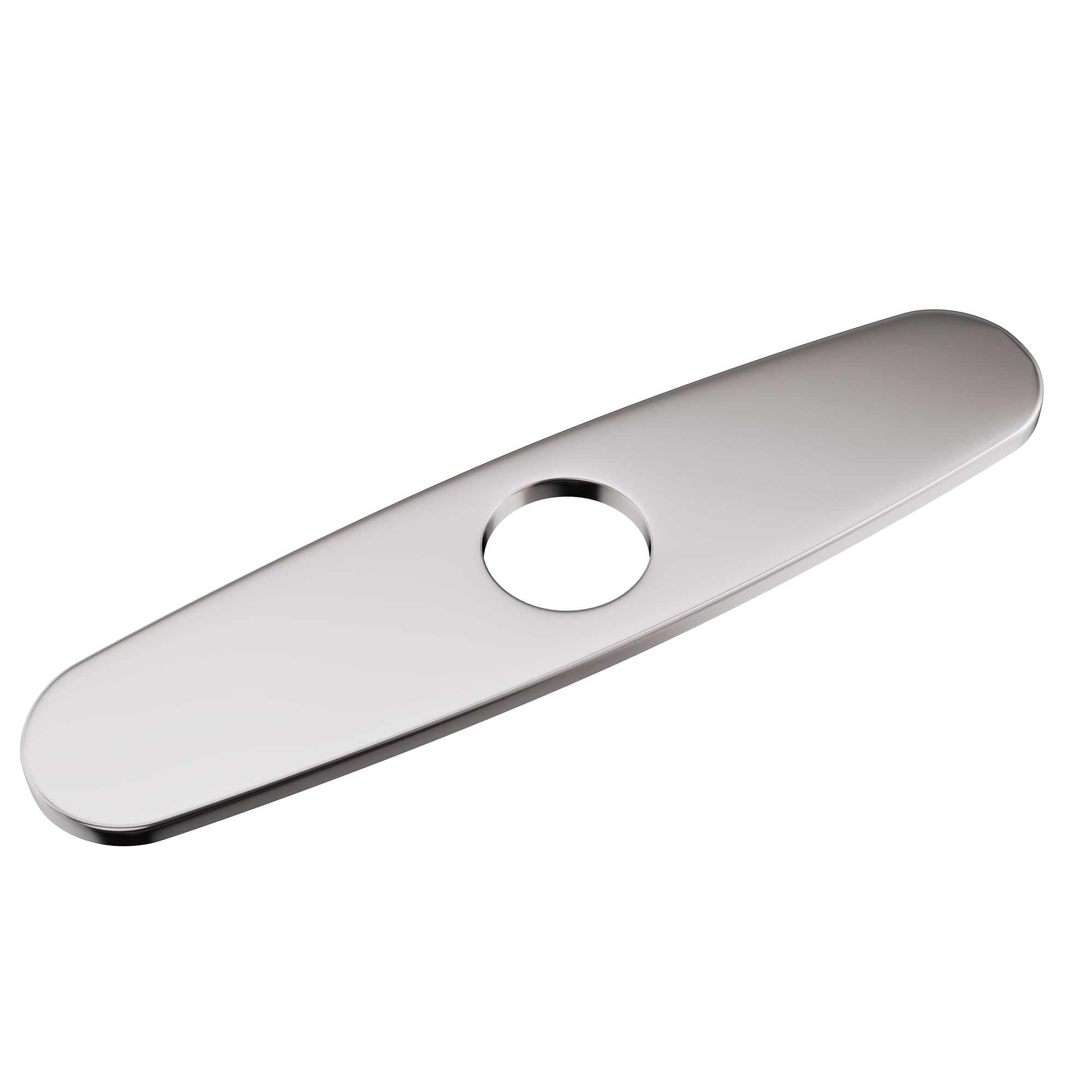 10 Inch Brushed Nickel Hole Cover Deck Plate Escutcheon for Kitchen Sink Faucet - Single Hole Installation, Durable & Rustproof for Bathroom, RV, and Outdoor Use