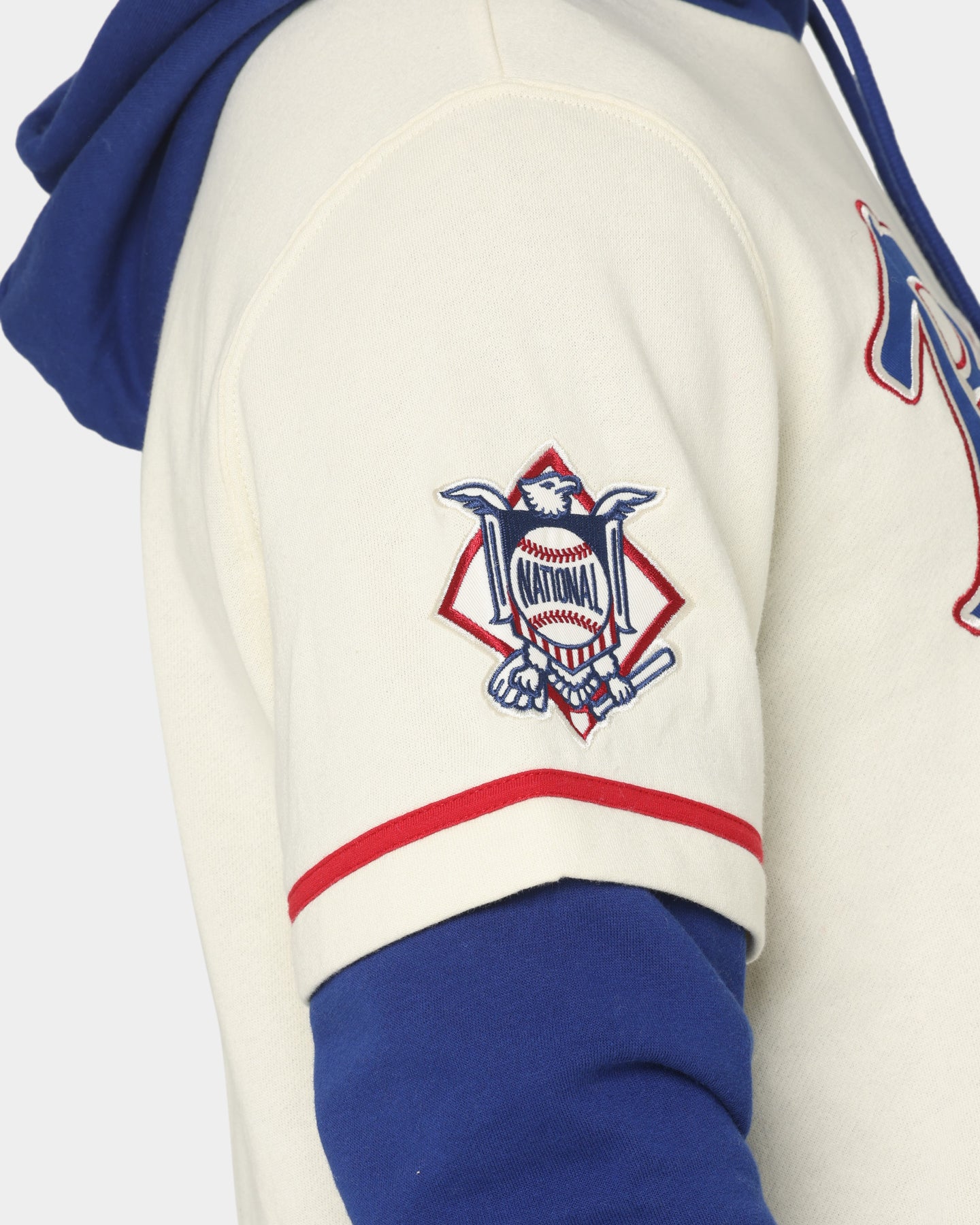 47 Brand Atlanta Braves Shortstop Hoodie Cream - Cozy MLB Fanwear for Men & Women - Perfect for Game Day, Casual Wear & Outdoor Activities