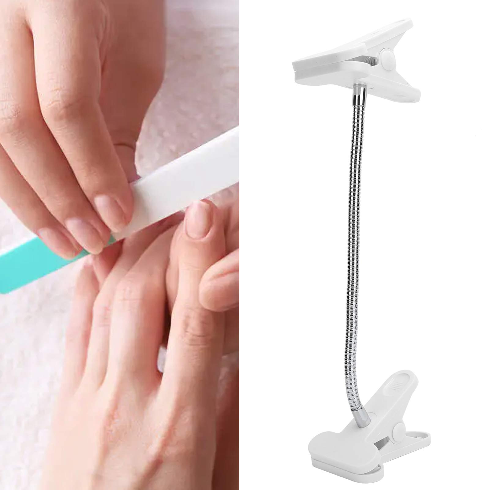Professional Nail Art Practice Hand Model Holder - Manicure Tools & Equipment with Hand Fixing Clamp for Nail Artists | Perfect for Salon, Home Practice & Nail Art Training