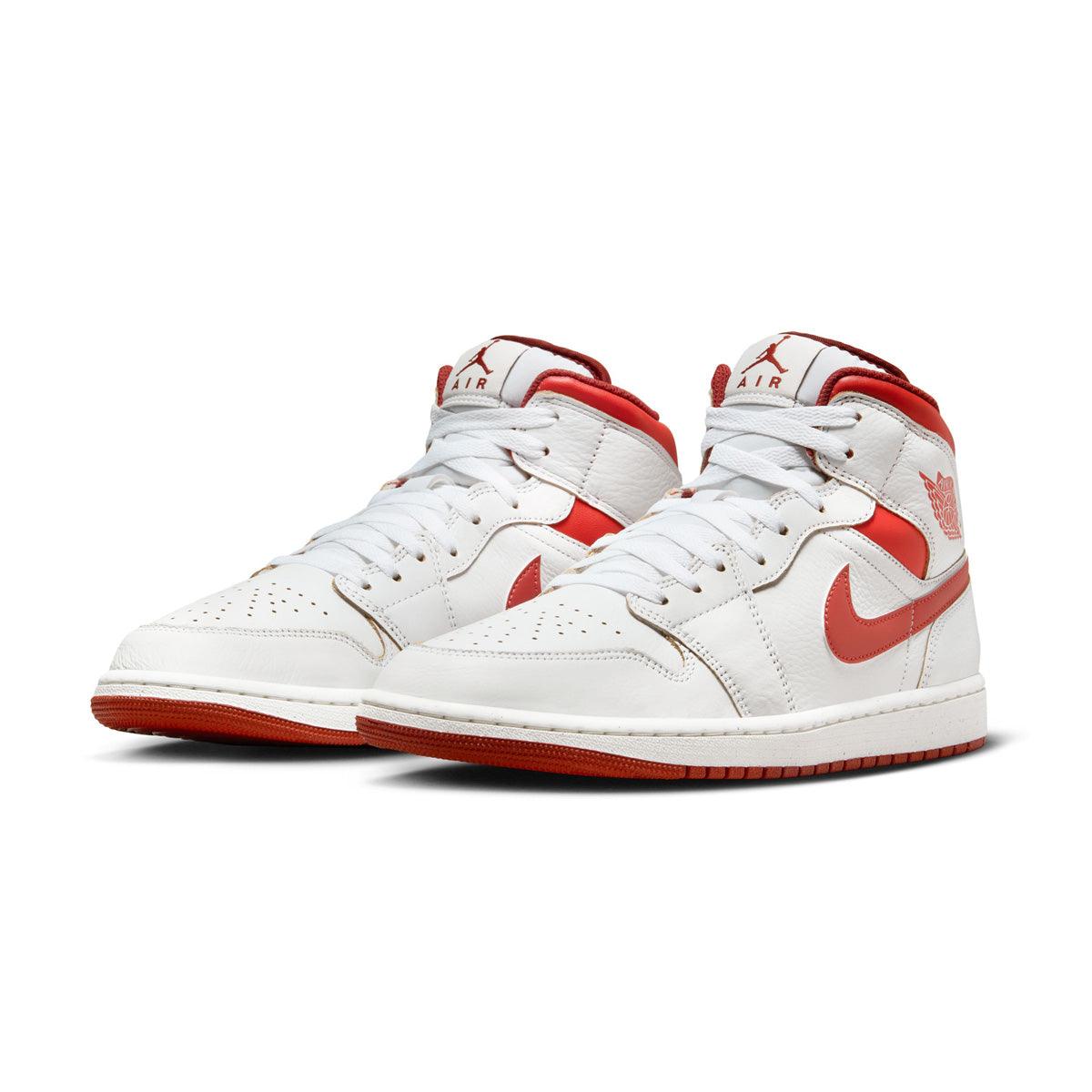 Air Jordan 1 Mid SE 'Dune Red' Men's Basketball Shoes - Retro Sneakers for Casual Wear & Street Style Fashion