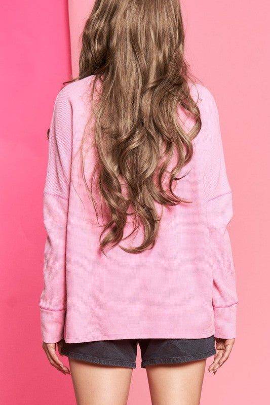 Stylish Button Down Side Slit Pullover Knit Top for Women | Casual & Office Wear | Perfect for Layering & Everyday Outfits