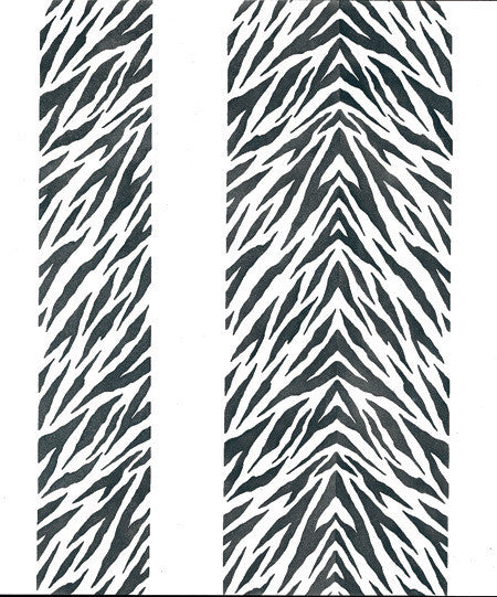 Zebra Stripes Furniture Stencil - DIY Wood Painting Template for Home Decor, Cabinets & Walls - Perfect for Animal Print Designs, Nursery Room Makeover & Boho Chic Style Projects