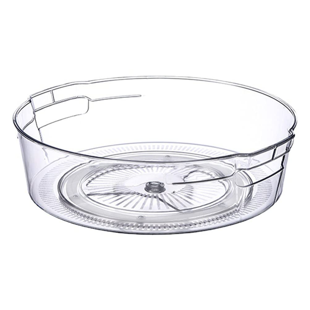 DOITOOL 360° Rotating Spice Rack Organizer - Clear Turntable for Kitchen Countertop, Bathroom & Vanity - Perfect for Storing Seasoning Bottles, Cosmetics, Jewelry & Small Items - Space-Saving Storage Solution for Home & Office