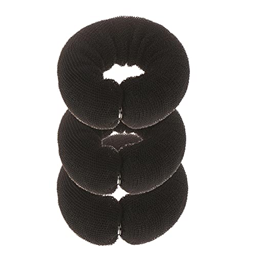 3-Piece Foam Sponge Hair Donut Bun Maker Set - Hair Ring, Bun Former & Twist Styler for Women & Girls | Perfect for Updos, Ponytails & Party Hairstyles