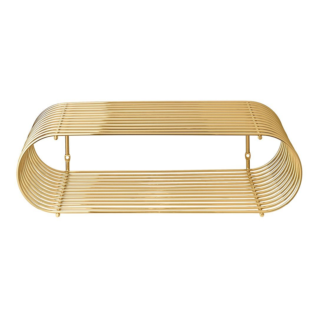 Curved Wall Shelf - Modern Floating Shelves for Home Decor, Bathroom & Kitchen Storage | Perfect for Displaying Books, Plants & Decorative Items