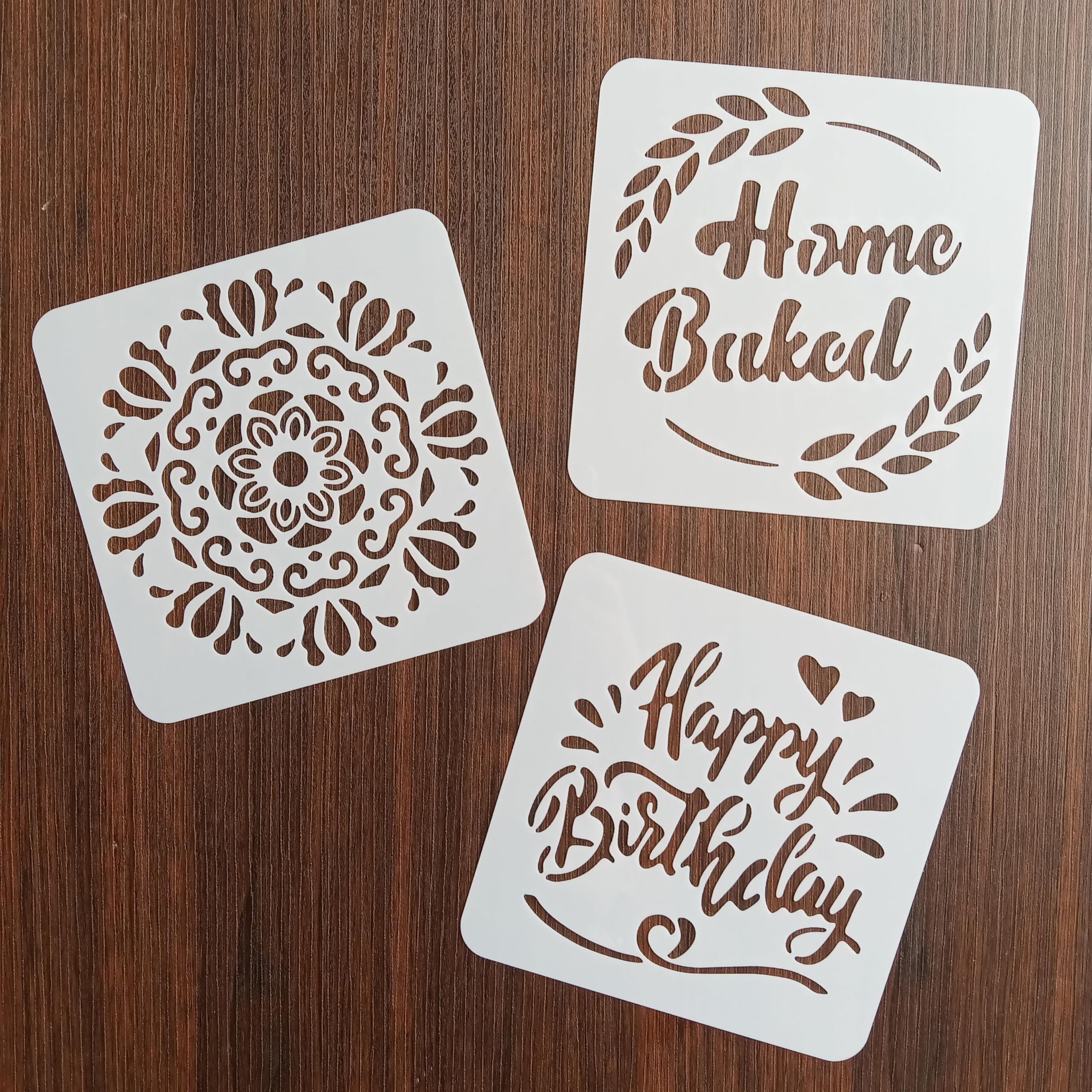 Premium Artisan Bread Stencils Set - Custom Cake, Coffee, Pie & Cookie Decorating Templates for DIY Baking | Perfect for Home Bakers, Wedding Cakes & Holiday Desserts