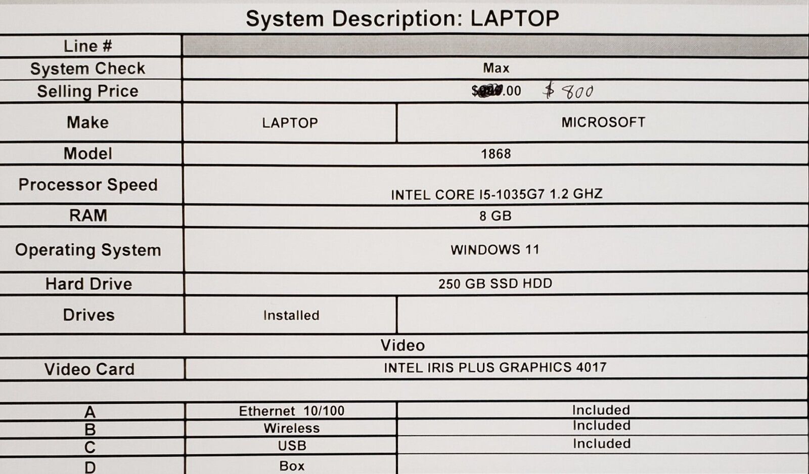 Microsoft Surface Laptop 4 13.5